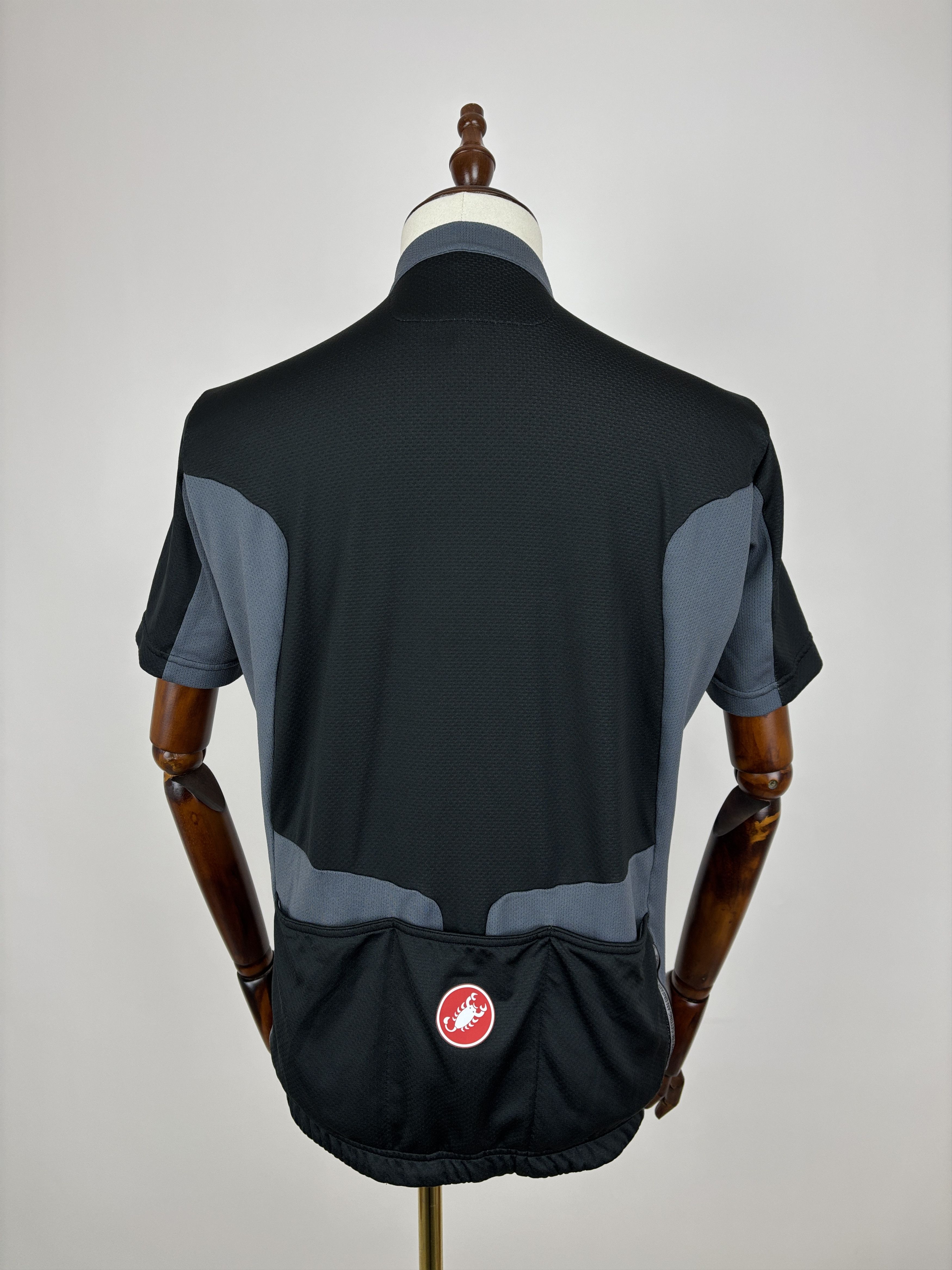 Bicycle Castelli Cycling Jersey Full Zip Short Sleeve Black / Gray Size US XXL / EU 58 / 5 - 12 Thumbnail