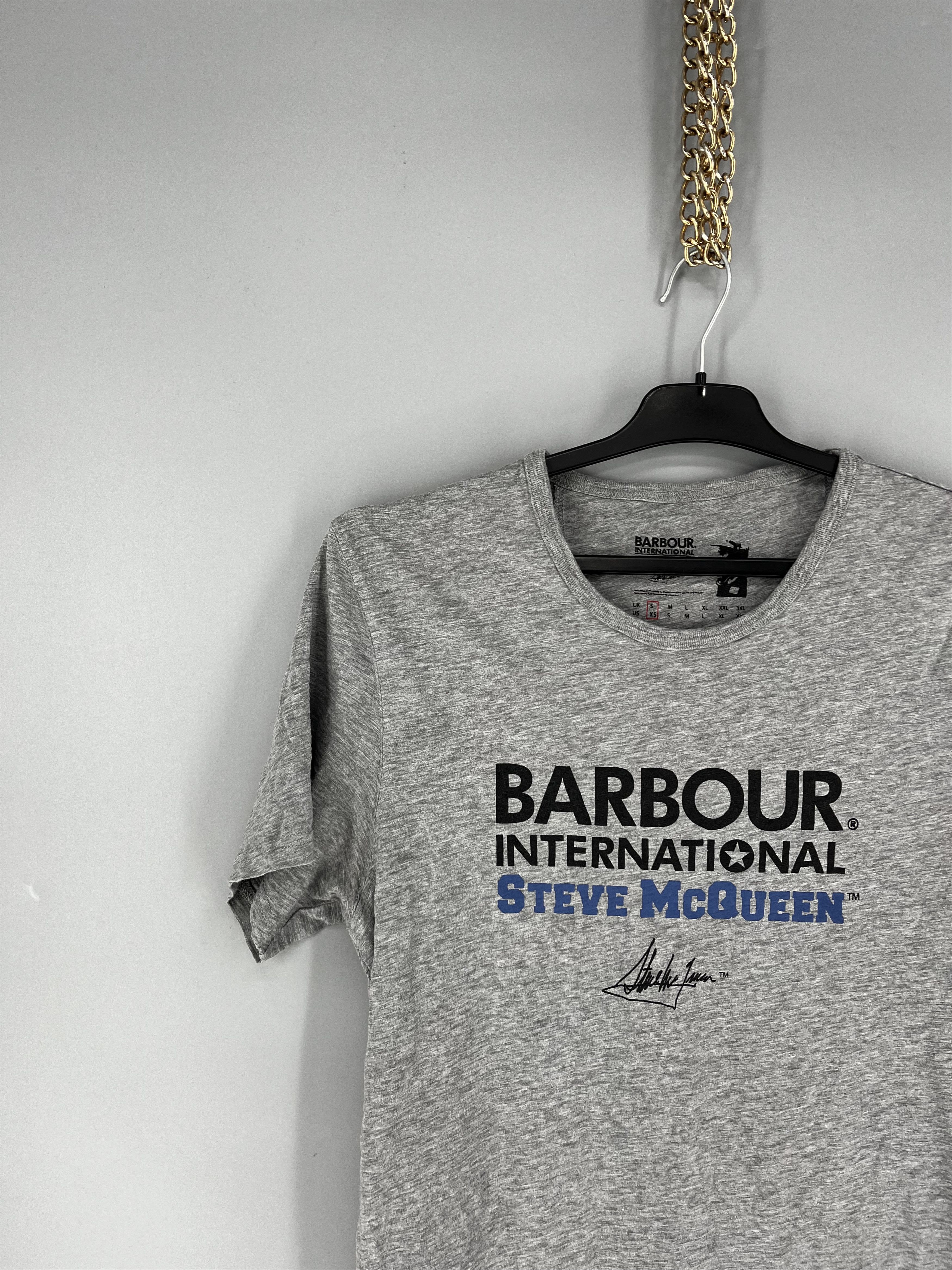 Barbour VINTAGE Mens Barbour International Big Logo T-Shirt Size XS Size US XS / EU 42 / 0 - 4 Thumbnail