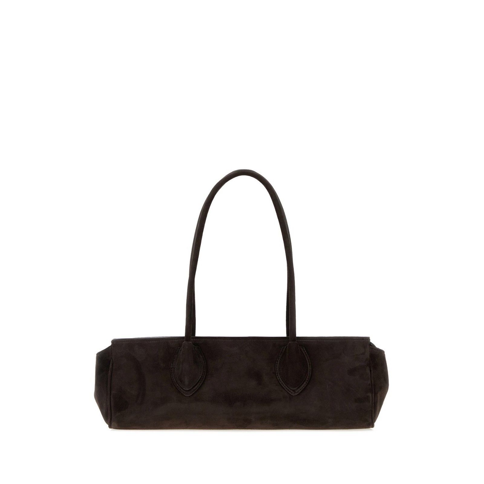KHAITE KHAITE Donna Dark Brown Suede Shoulder Bag New & Authentic Size ONE SIZE - 3 Thumbnail