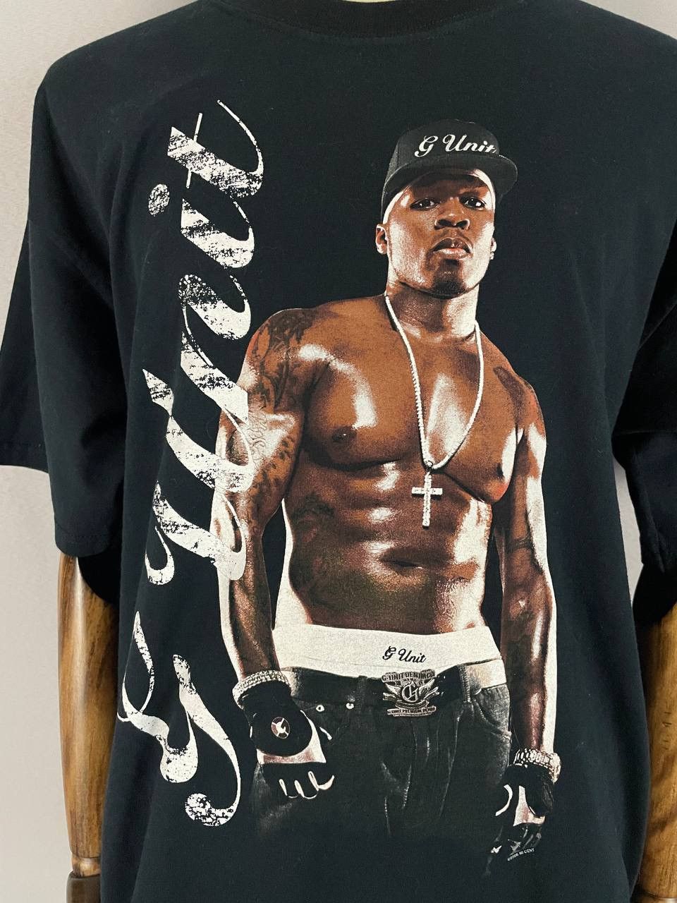 50 Cent 50 Cent Tee T Shirt Vintage Black 1990s Size US XL / EU 56 / 4 - 4 Thumbnail