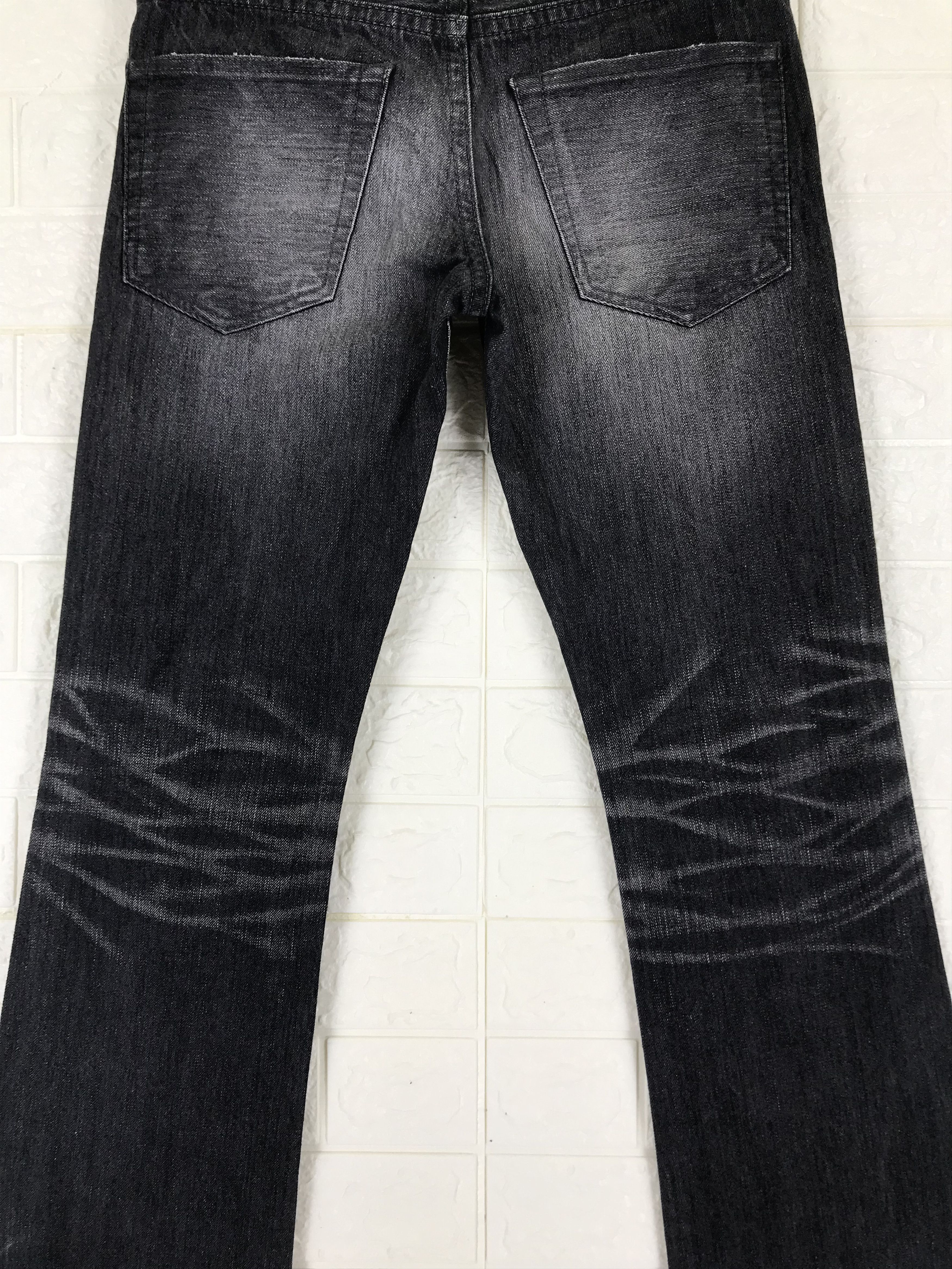 Vanquish Vanquish Studded Faded Black Flare Jeans Size US 30 / EU 46 - 7 Thumbnail