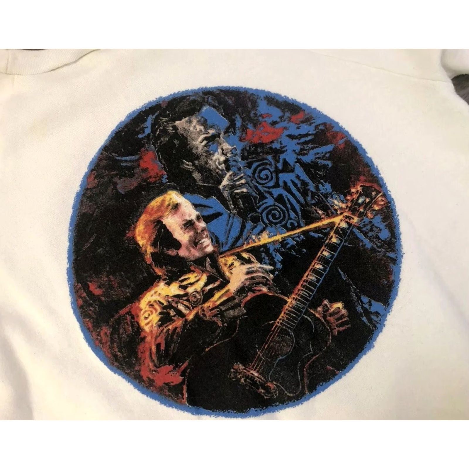 Vintage VINTAGE 90s Neil Diamond Tour Sweatshirt White XL Mens 50/50 USA Made Size US XL / EU 56 / 4 - 3 Thumbnail