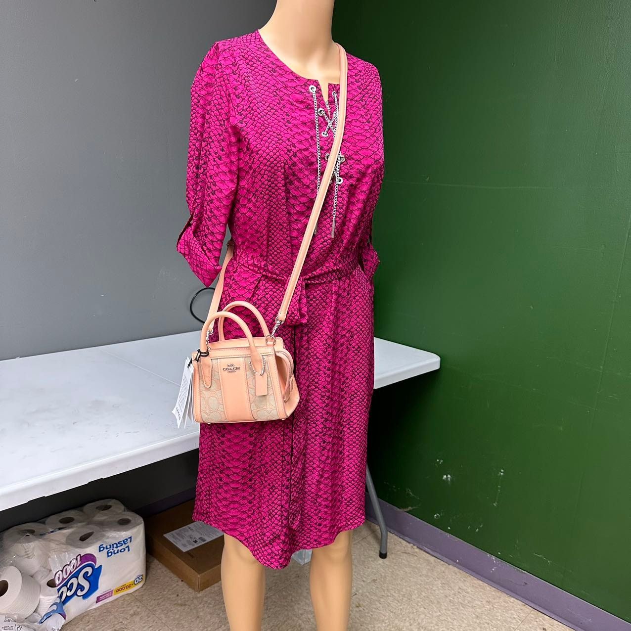 COACH CT756 Andrea Mini Carryall In Signature Jacquard