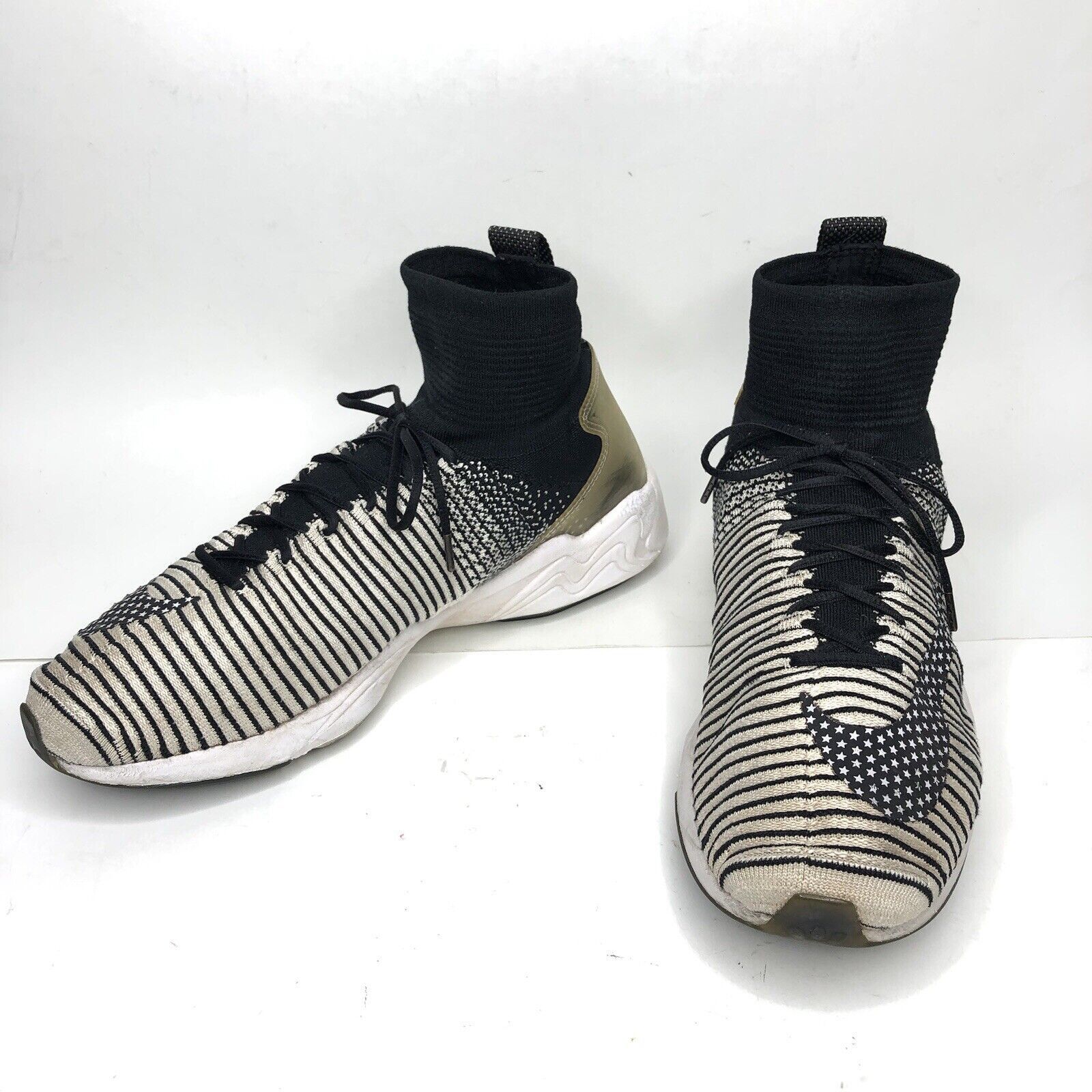 Nike NIKE Zoom Mercurial Mens Size 10.5 Flyknit FC Black White Size US 10.5 / EU 43-44 - 2 Thumbnail