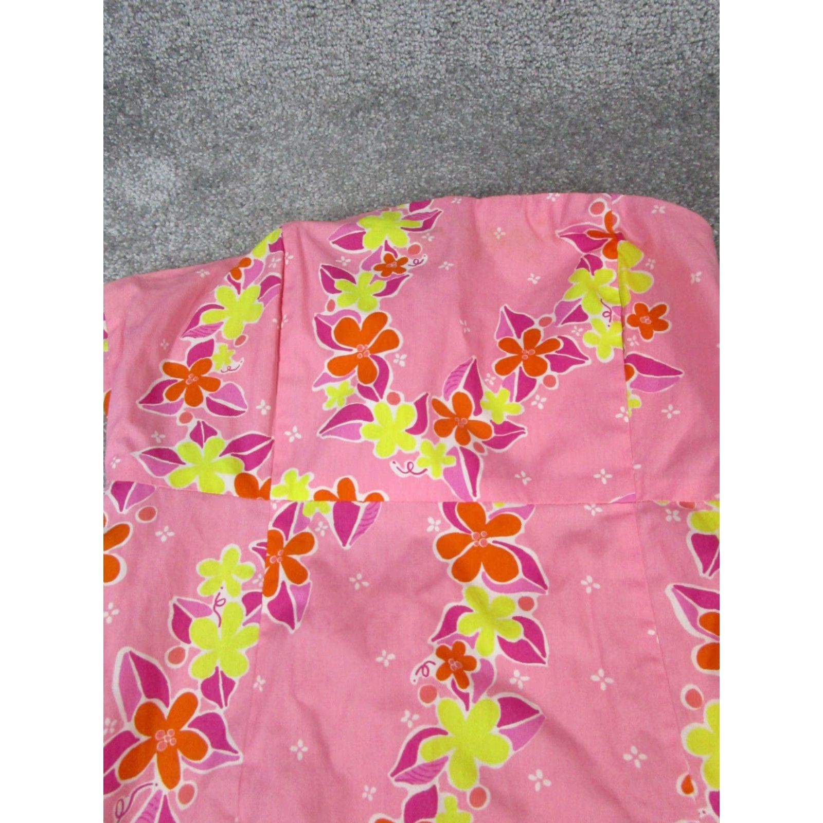 Lilly Pulitzer Lilly Pulitzer Dress Womens 6 Pink Floral Cotton Sleeveless Cowl Neck Tie Short Sundress Fit & Flare 90s? Size M / US 6-8 / IT 42-44 - 2 Thumbnail