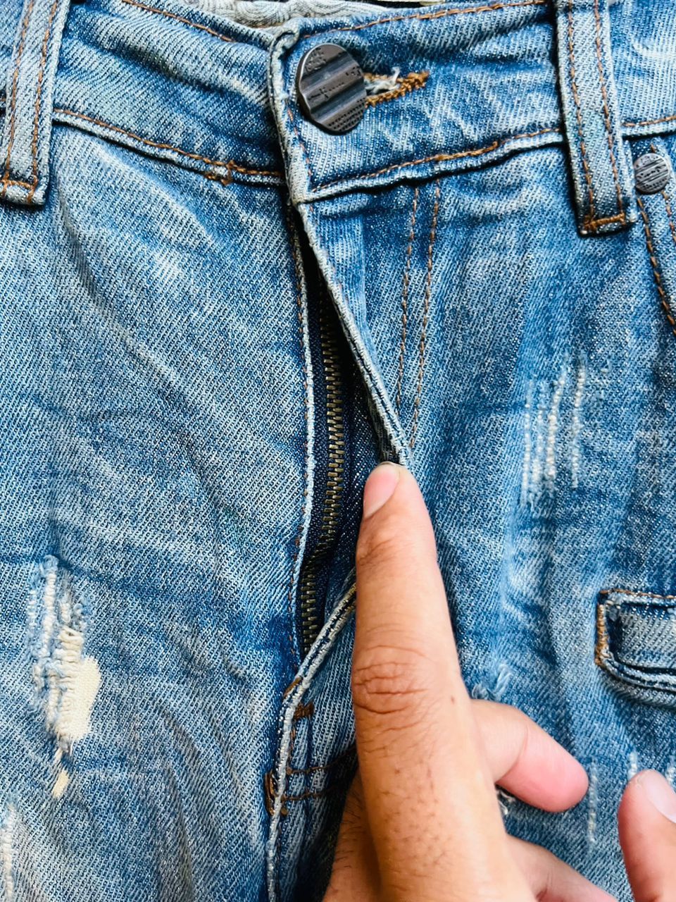 Japanese Brand Vintage FWRD Distressed Japanese Designer Fashion Style Size US 32 / EU 48 - 5 Thumbnail