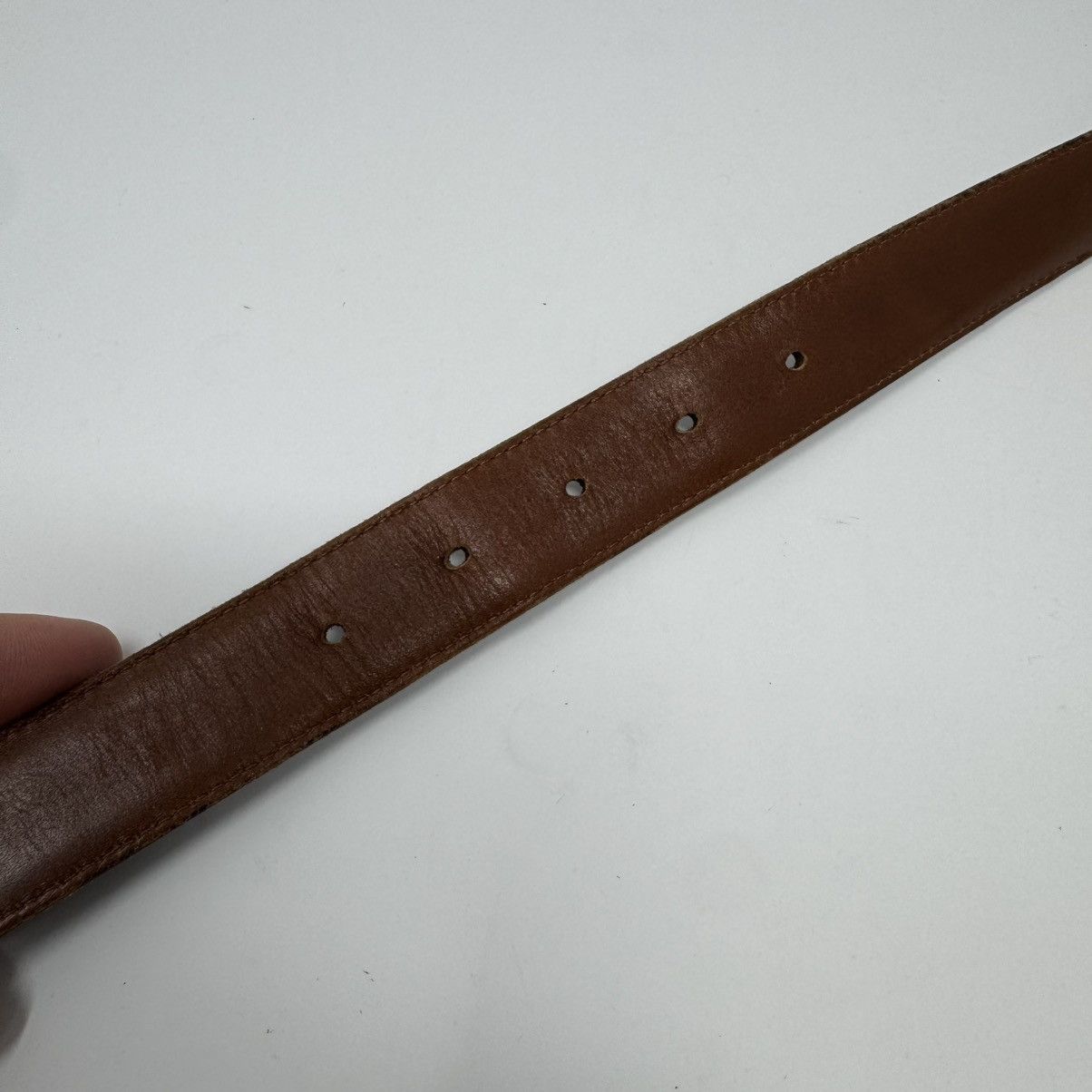 Coach Coach 5800 Burnished Cowhide Brass Buckle Belt Men's 40 Size 40 - 7 Thumbnail
