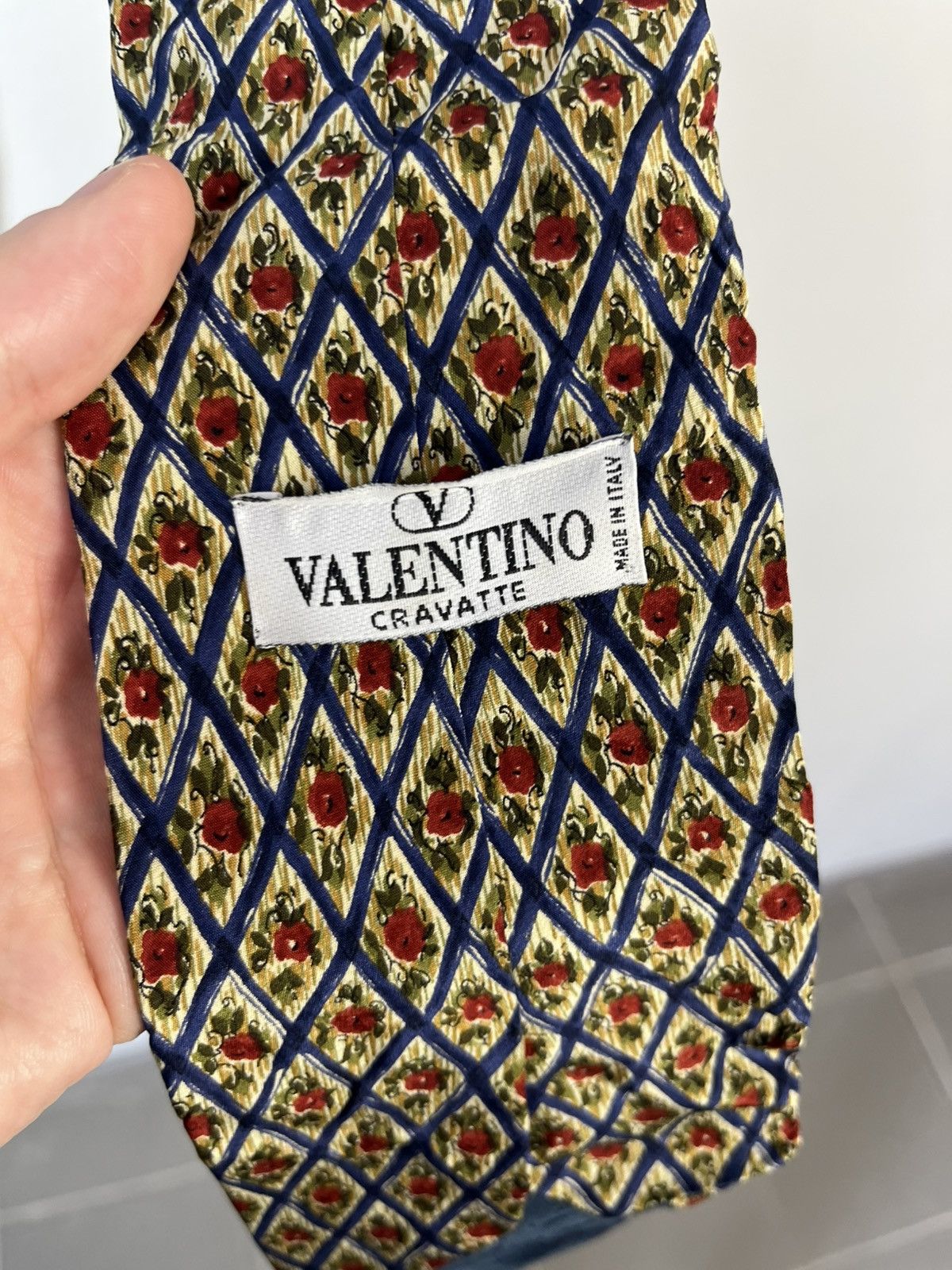 Valentino × Vintage Valentino Vintage Floral Silk Tie Made in Italy Size ONE SIZE - 8 Thumbnail