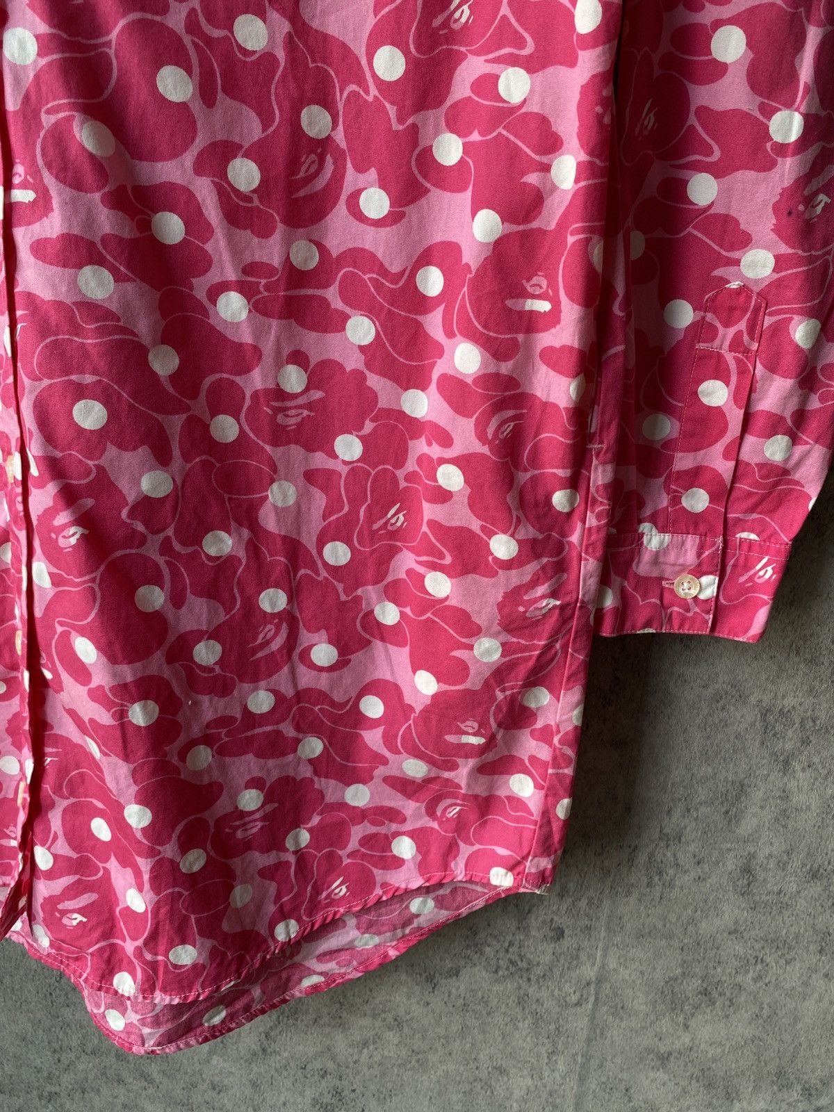 Bape Bape ABC Camo Pink Button Up Shirt Size S / US 4 / IT 40 - 9 Thumbnail