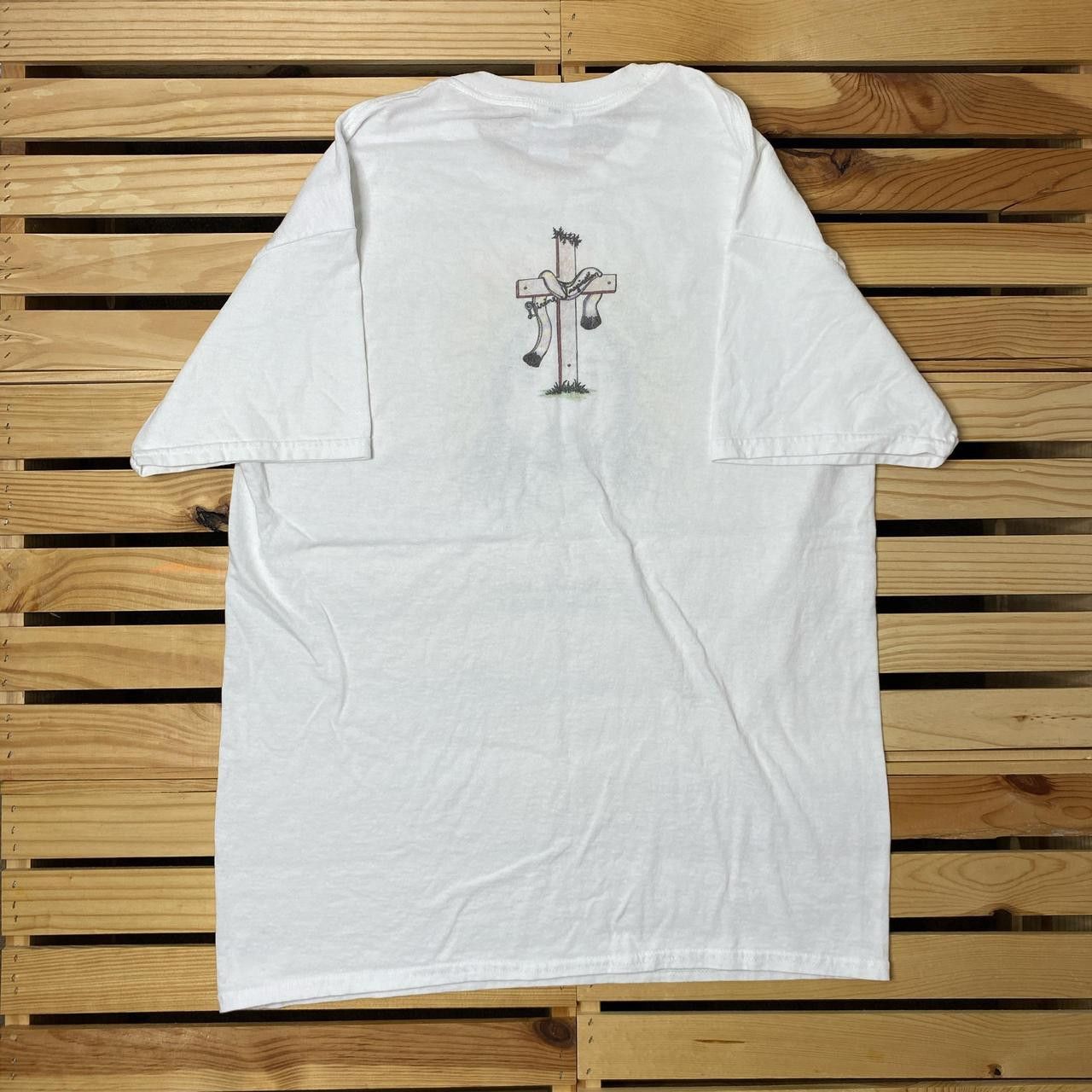 Gildan "The Light of My Life" White Y2K Jesus Art Tee Size Large Size US L / EU 52-54 / 3 - 2 Thumbnail