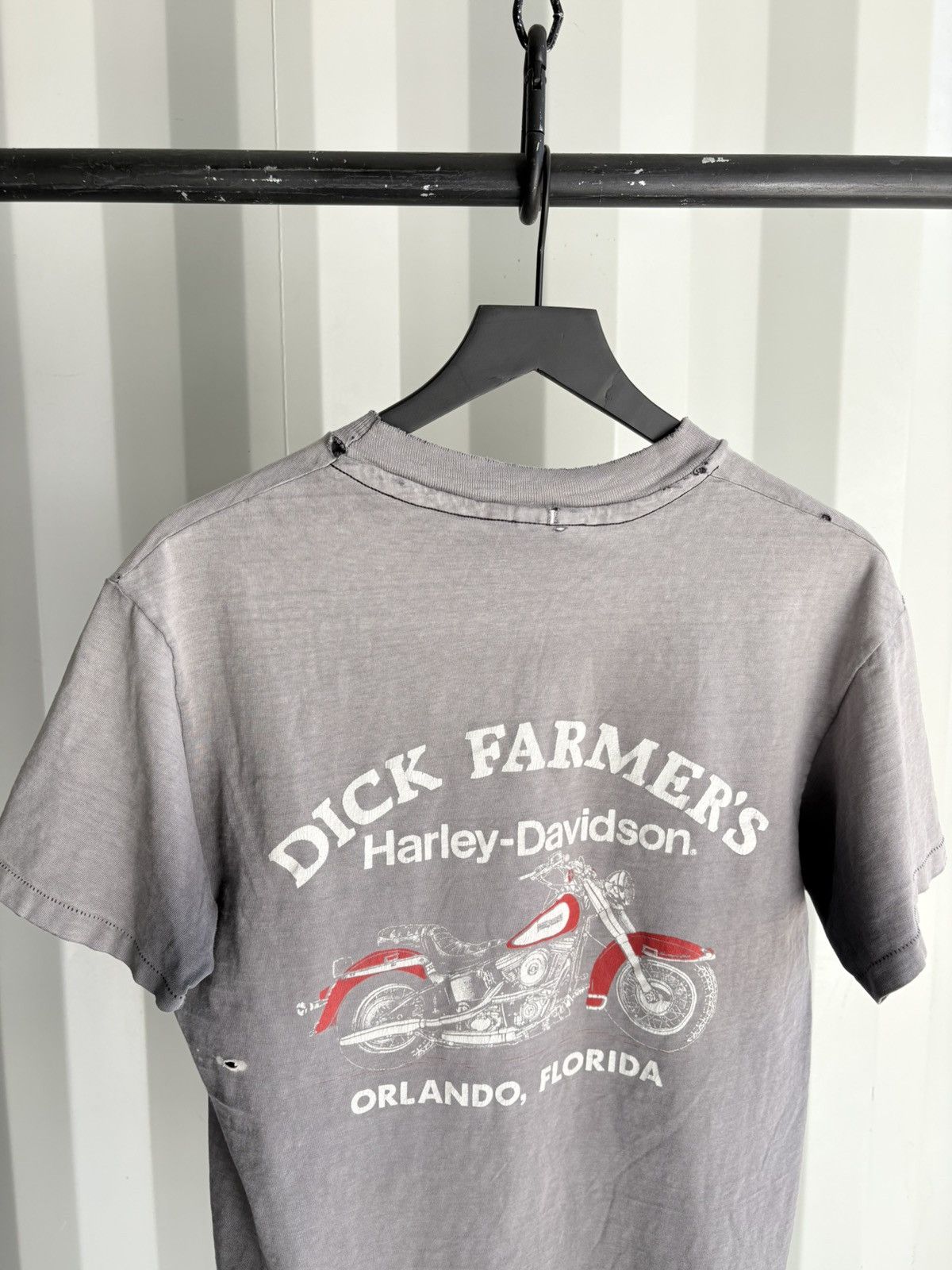 Harley Davidson Vintage Harley Dick Farmers Shirt Thrashed Faded Grunge Band Size US L / EU 52-54 / 3 - 6 Thumbnail