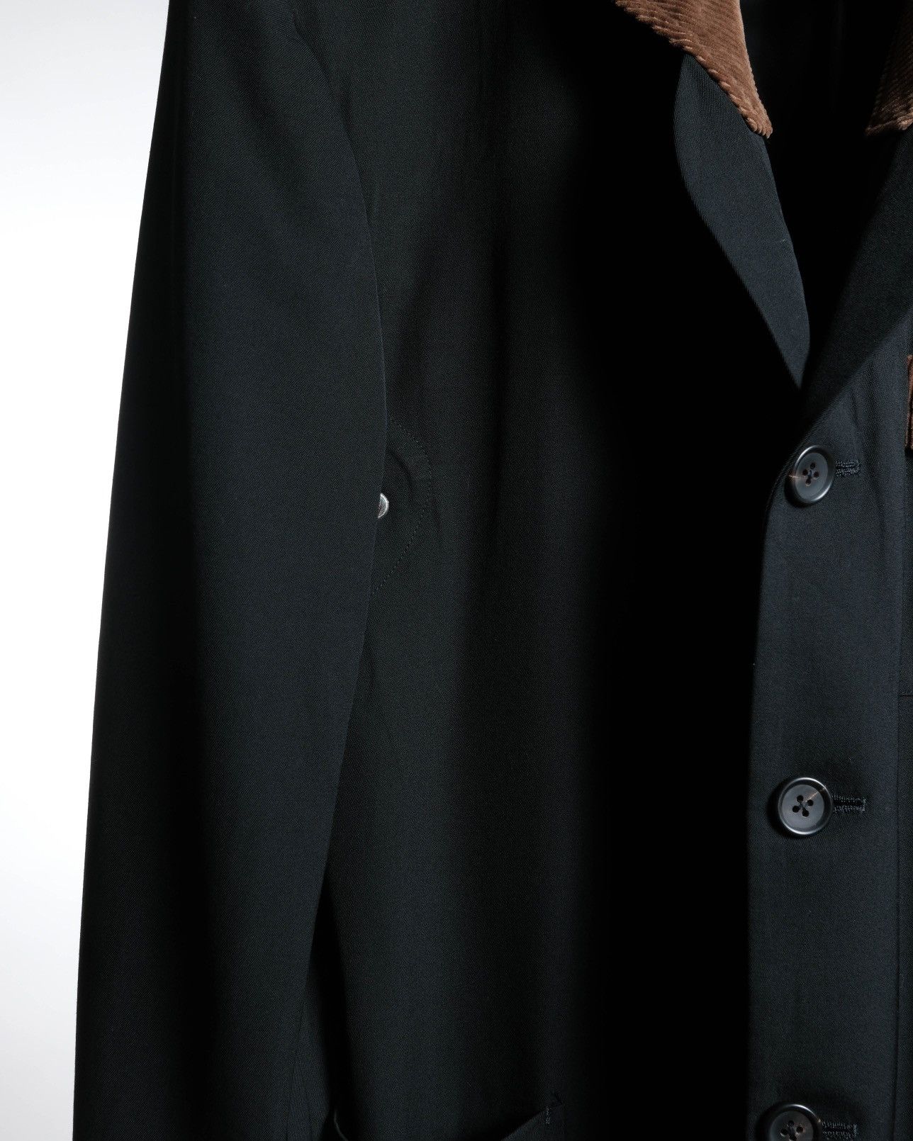 Yohji Yamamoto Yohji Yamamoto Pour Homme Corduroy Collar Blazer Size 38L - 7 Thumbnail
