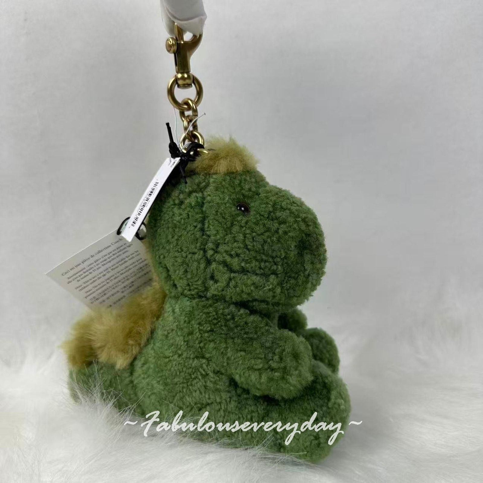Coach Coach Little Rexy Bag Charm in Shearling/Brass/Multi CCR22 Size ONE SIZE - 4 Thumbnail