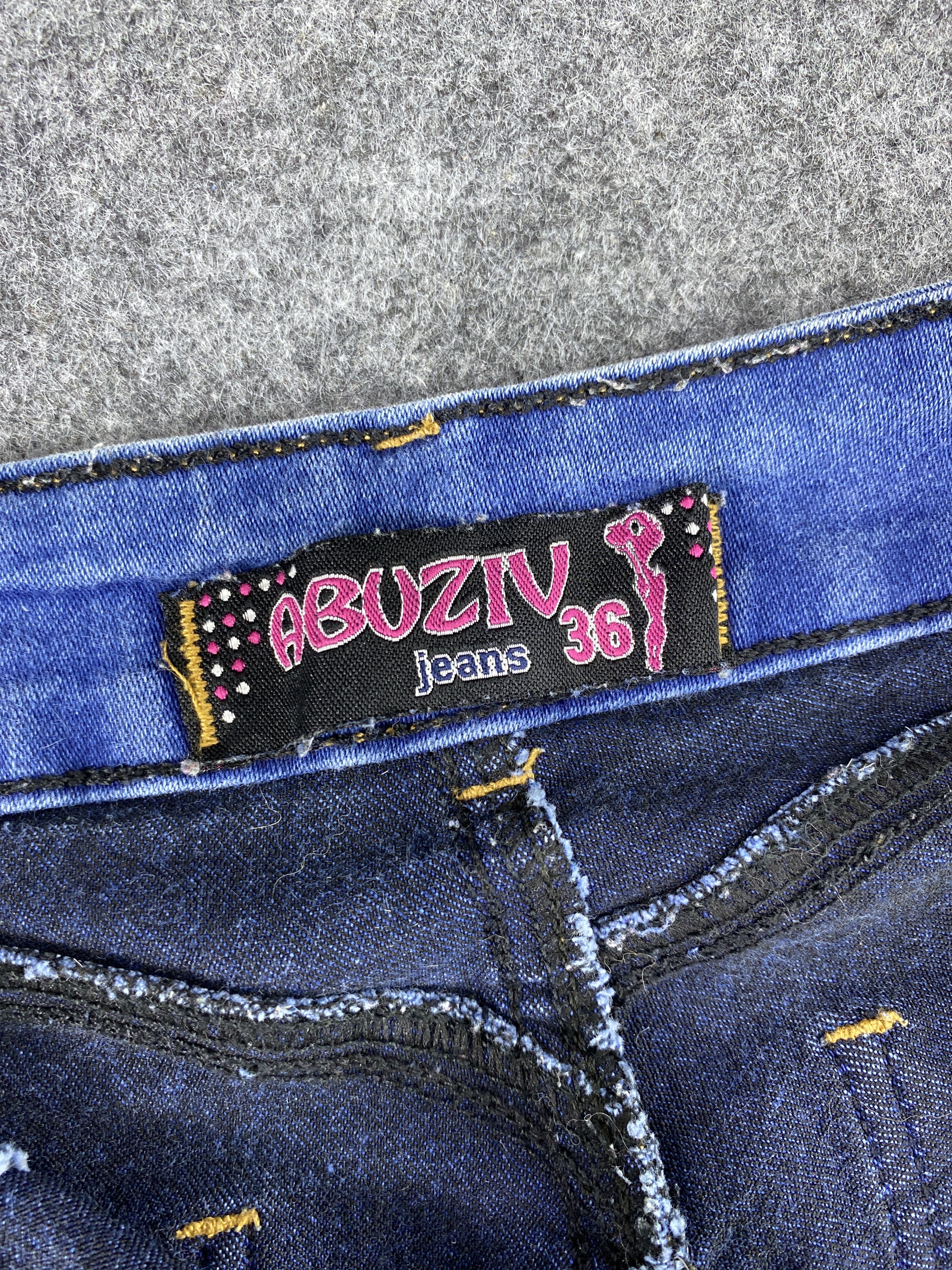Jean ABUZIV JEANS BLUE WASH FLARE DENIM-J1135 Size 24" / US 00 / IT 34 - 7 Thumbnail