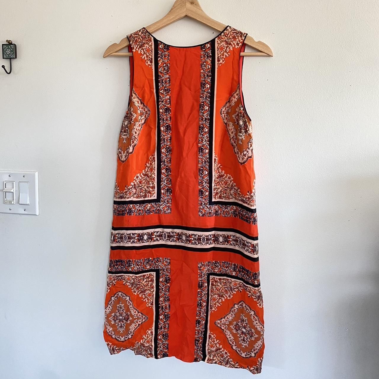 Vintage MAEVE ORANGE MINI DRESS BOHO SIZE 0 Size XS / US 0-2 / IT 36-38 - 3 Thumbnail