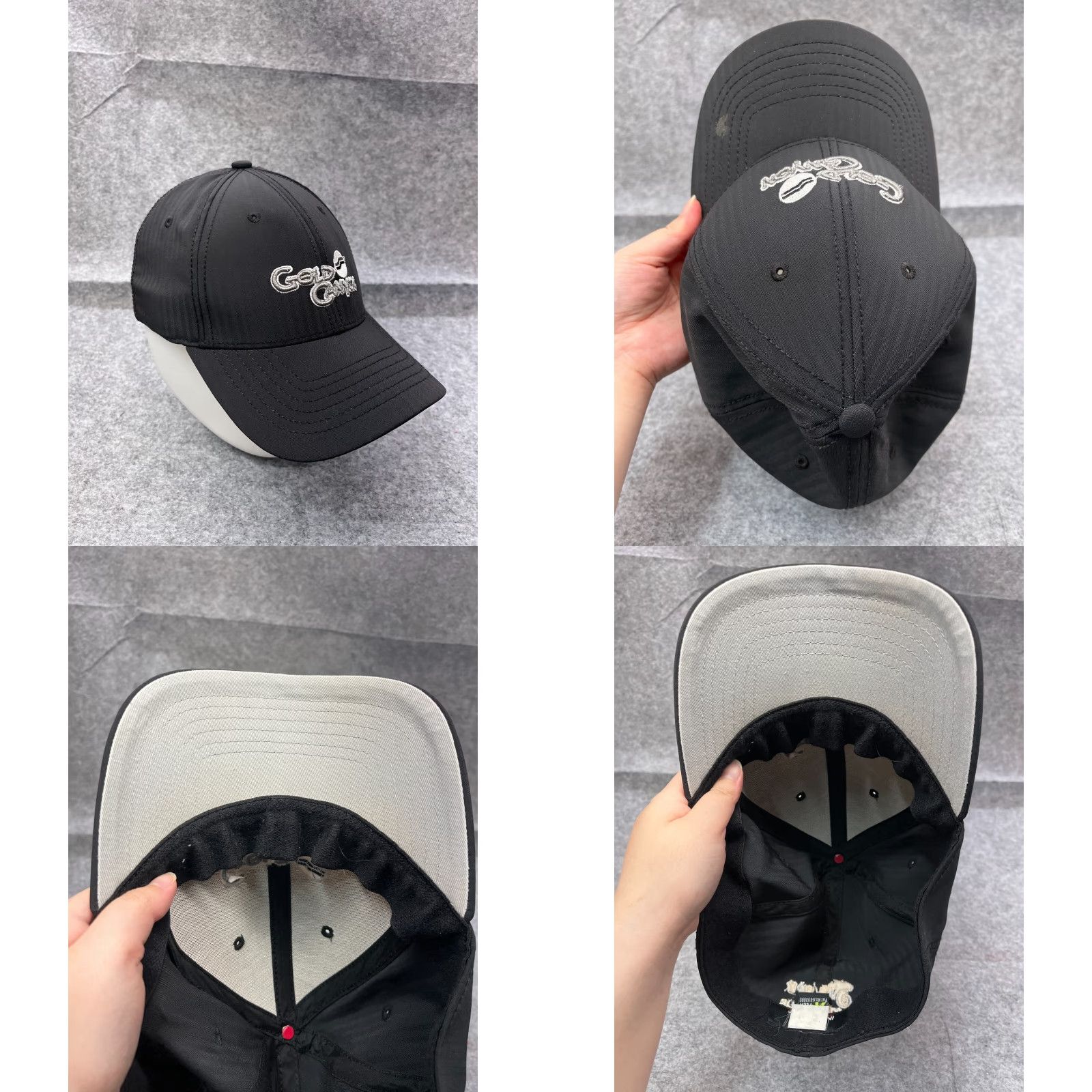 Imperial VINTAGE Imperial Hat/Cap Adult One Size Black Baseball Cap Golf Outdoor Lightweight Stretch Knits Polyester Blend Sidewinder Men Men Size ONE SIZE - 8 Thumbnail