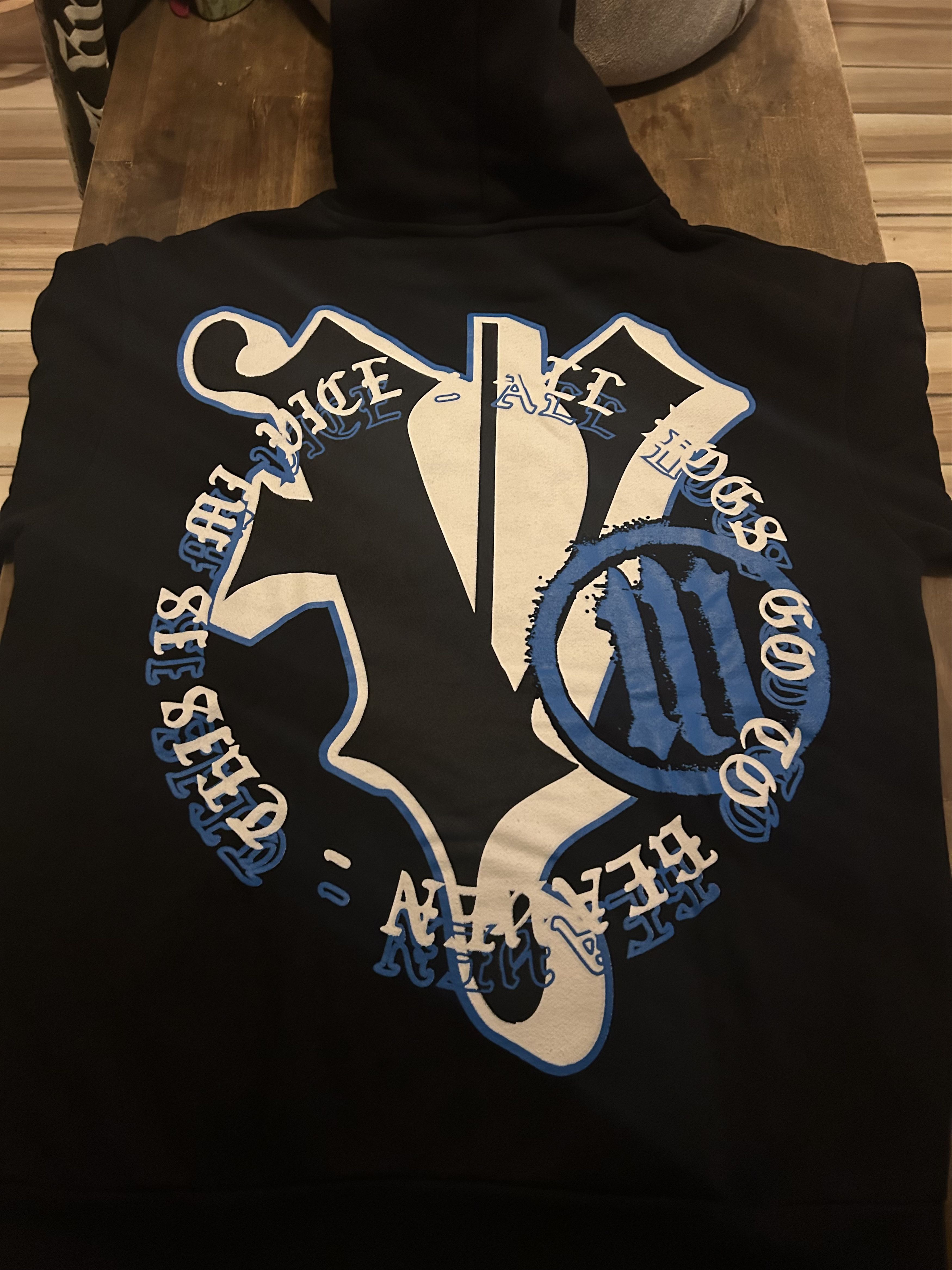 Other MI Vice Doberman Skeleton Graphic Black Hoodie Heavy Weight Size US M / EU 48-50 / 2 - 3 Thumbnail