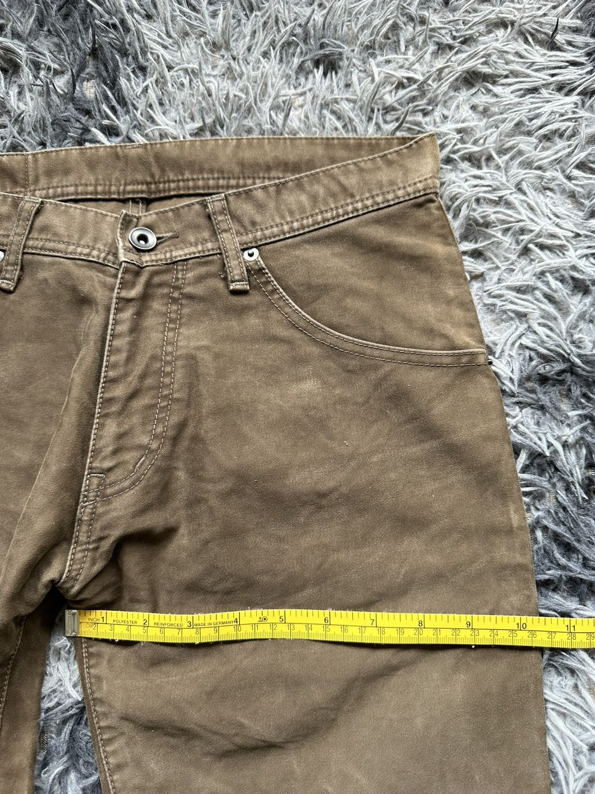 Tete Homme 00's Tete Homme moleskin mudwash khakis flared pant Size US 31 - 17 Thumbnail