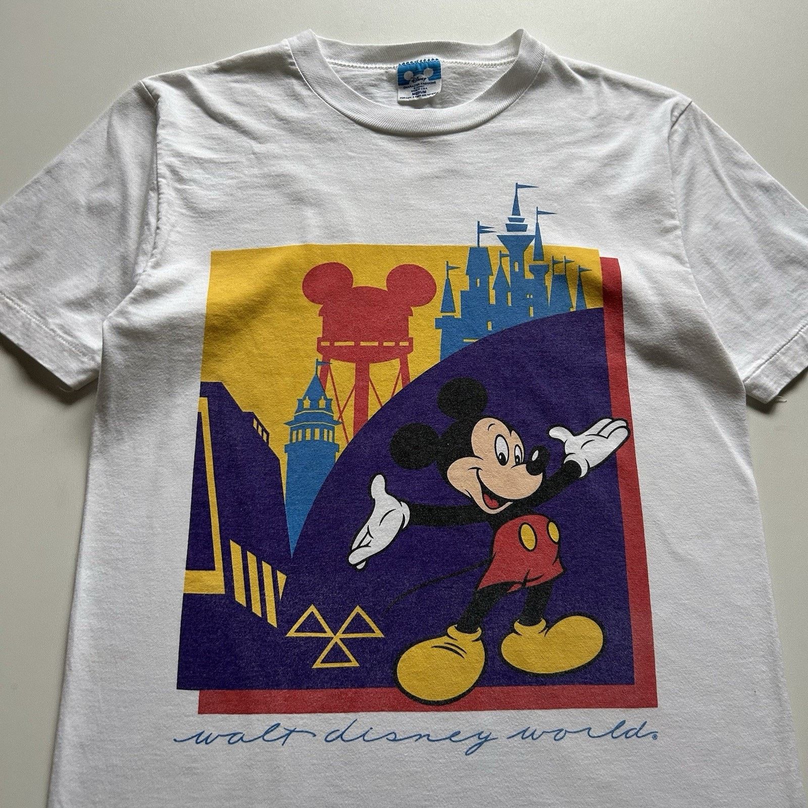 Disney × Mickey Mouse × Vintage Vintage Walt Disney World T-Shirt Medium 80s Mickey Mouse Size US M / EU 48-50 / 2 - 2 Thumbnail