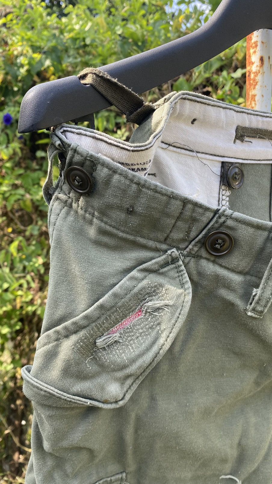 Japanese Brand Distressed TROUSER SHELL FIELD M-1951 Cargo Pants Size US 35 - 3 Thumbnail
