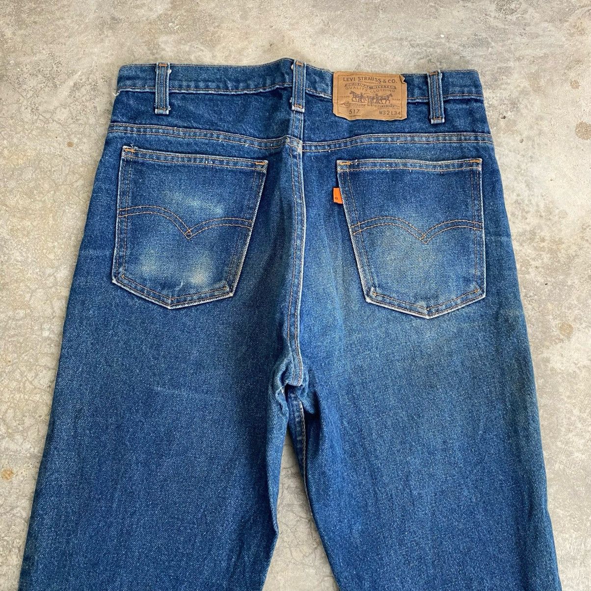 Levi's Vintage 90’s Levis 517 Orange Tab Faded Blue Flared Jeans Size US 32 / EU 48 - 8 Thumbnail