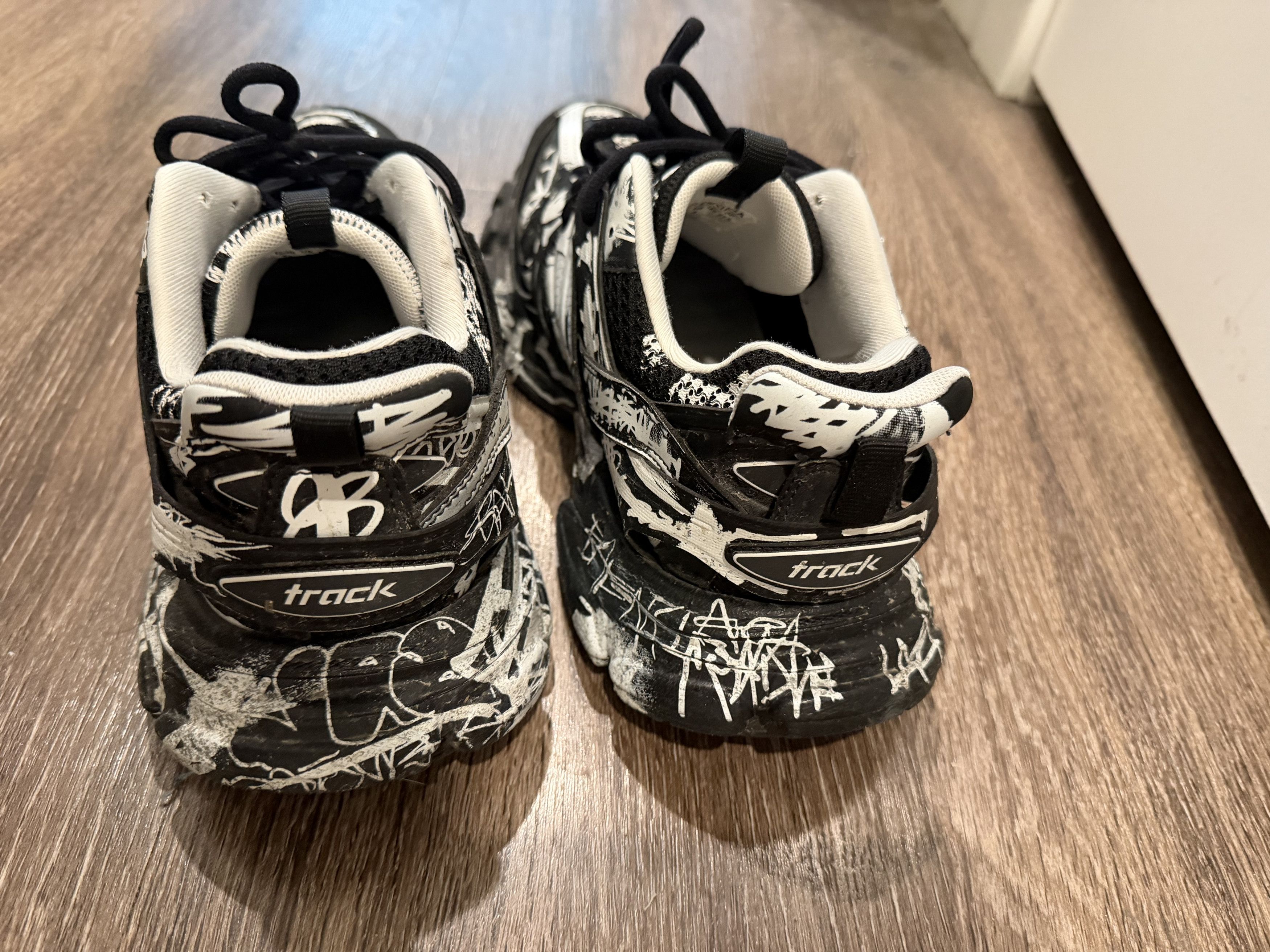 Balenciaga Balenciaga Track Sneakers "Graffiti" Black Size US 9 / EU 42 - 3 Thumbnail