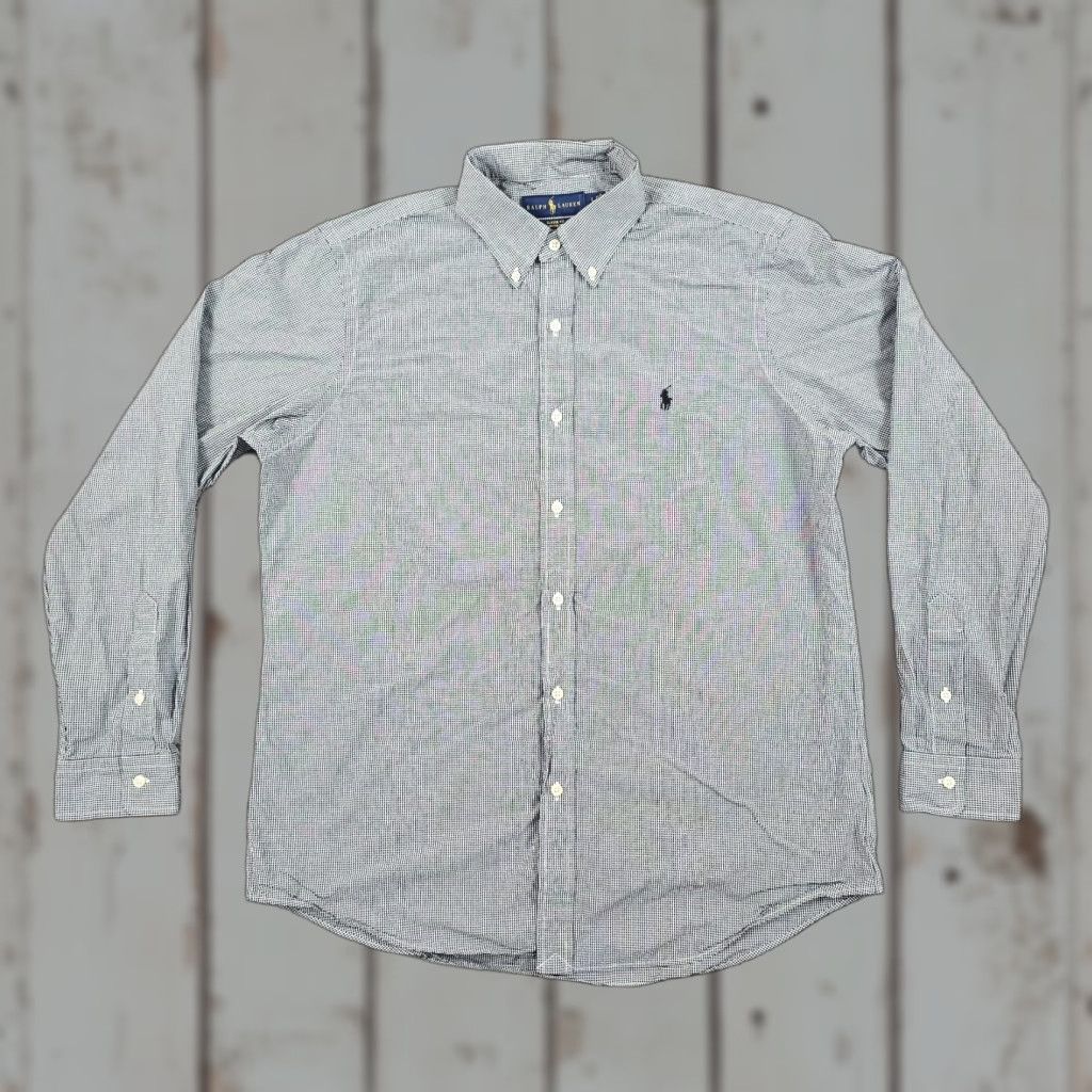 Polo Ralph Lauren Polo Ralph Lauren Shirt Men L Black Check Long Sleeve Button-Down Pony Emblem Classic Fit Cotton Size US L / EU 52-54 / 3 - 1 Thumbnail