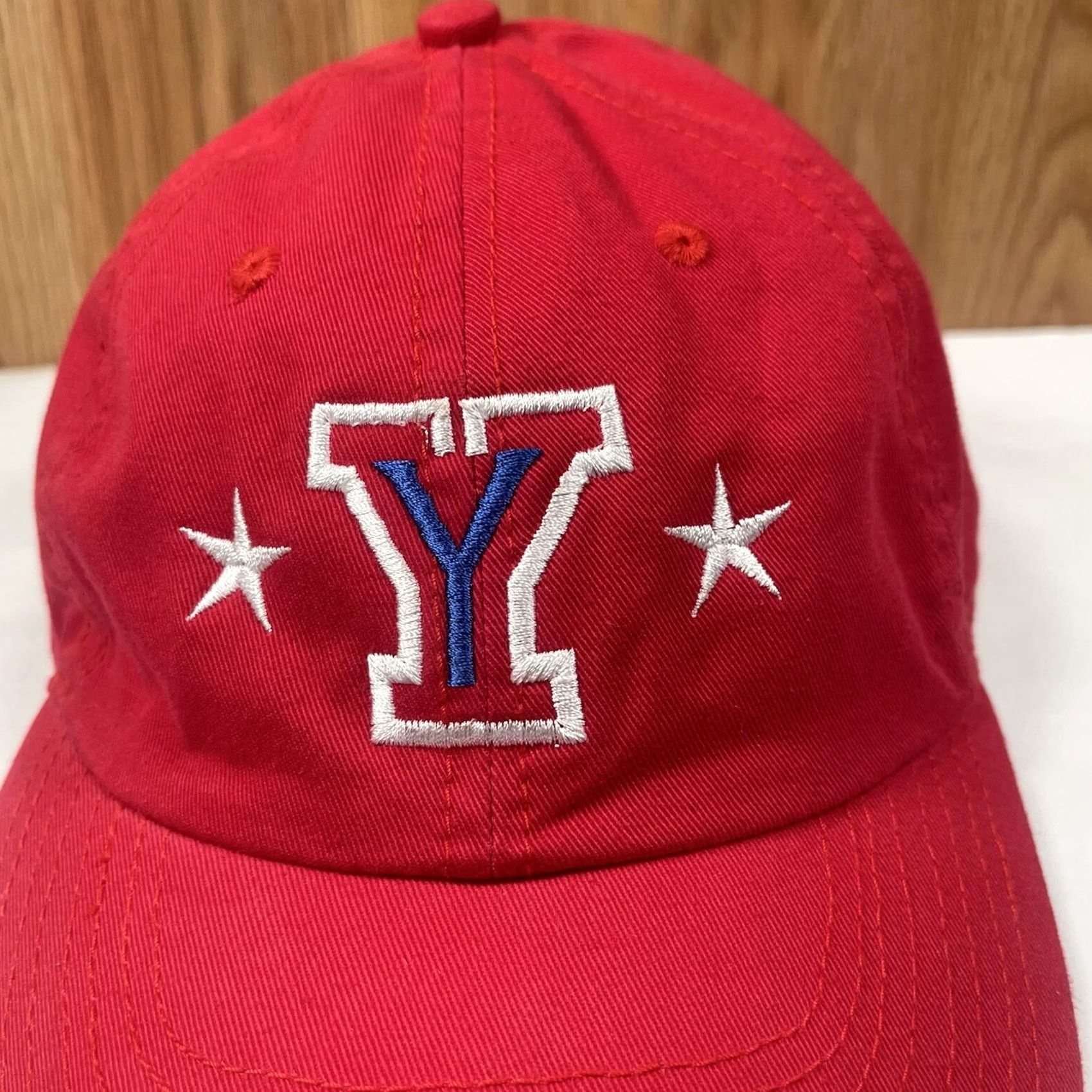 Vintage KNP Adult Adjustable StrapBack Baseball HatCap All Star Embroidered Classic Logo Red Size ONE SIZE - 3 Thumbnail