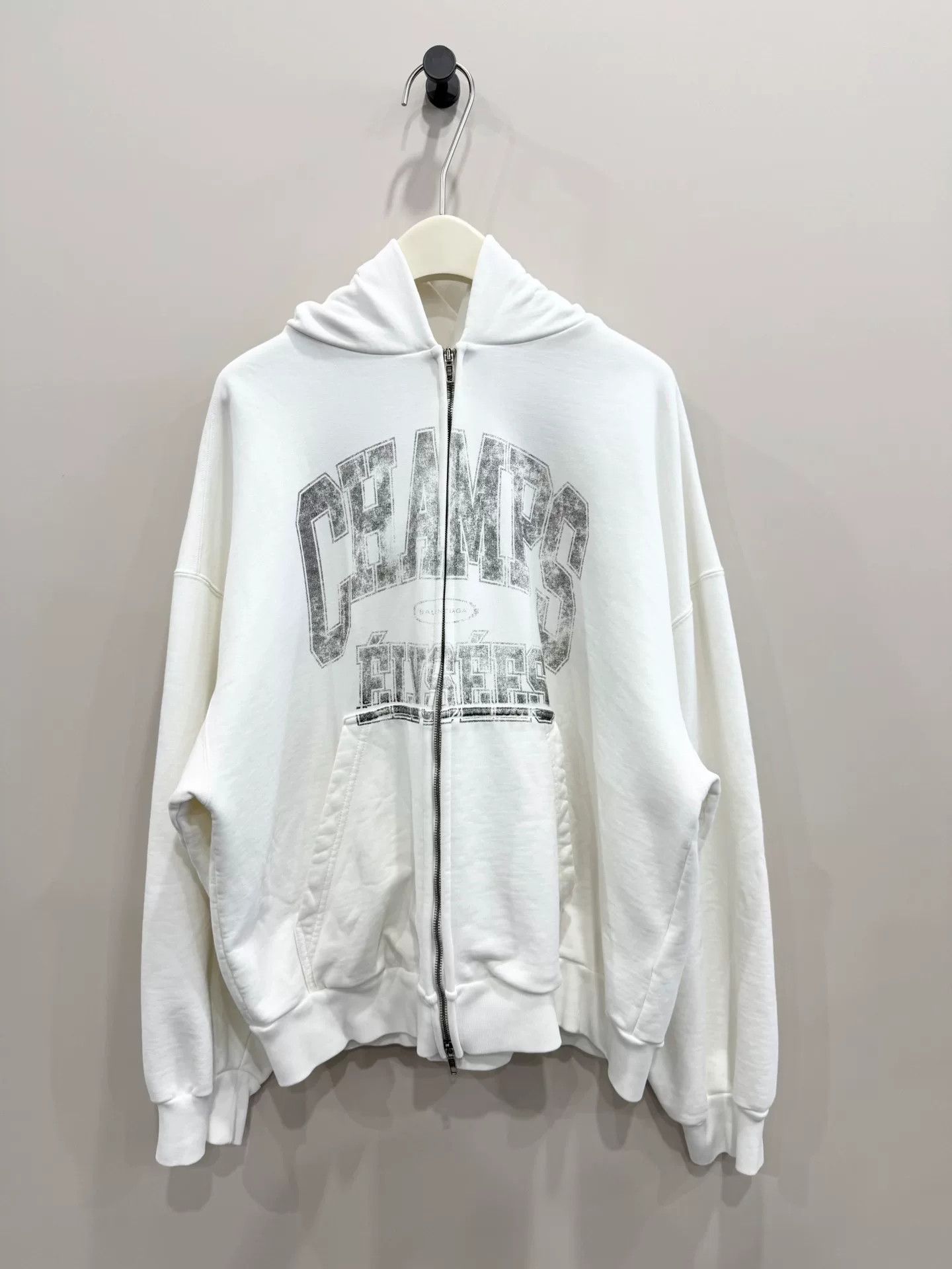 Balenciaga balenciaga logo zip-up hoodie in size m Size US M / EU 48-50 / 2 - 1 Thumbnail