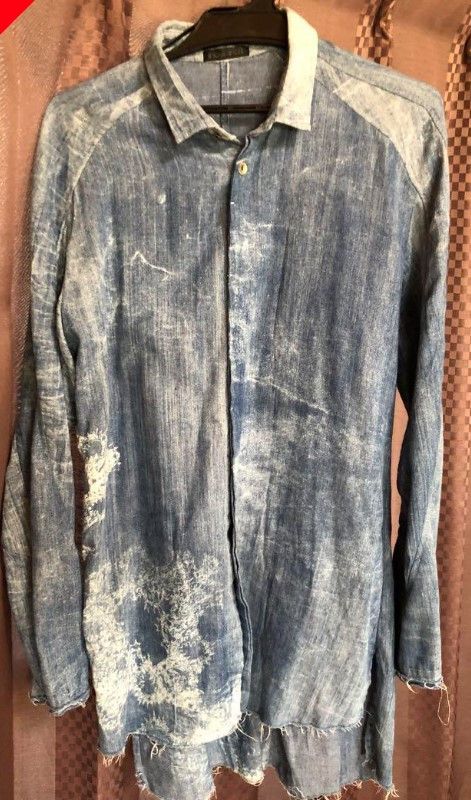 KMRii Rare Blue Patterned Shirt Sz 2 Size US S / EU 44-46 / 1 - 1 Thumbnail