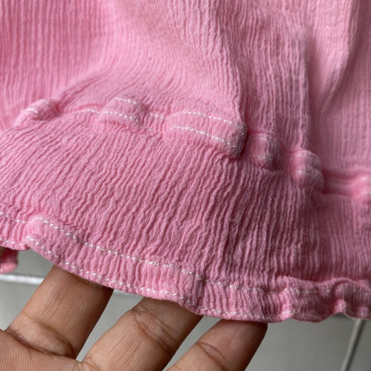 Tsumori Chisato Tsumori Chisato Pink Pleated Zip Sleeveless Shirt Size S / US 4 / IT 40 - 6 Thumbnail