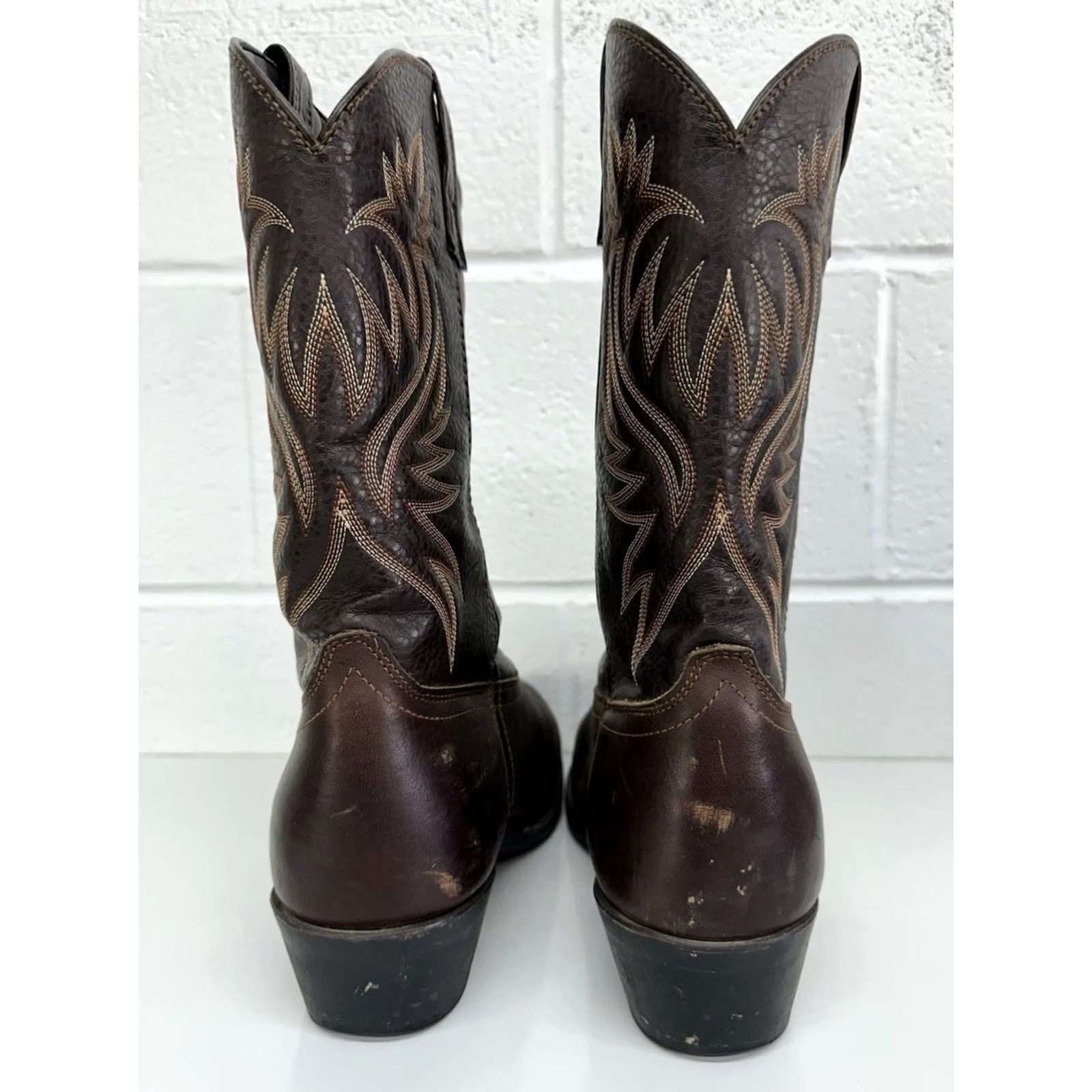 Vintage Laredo 4243 Cowboy boots Brown leather Size US 10.5 / EU 43-44 - 5 Thumbnail