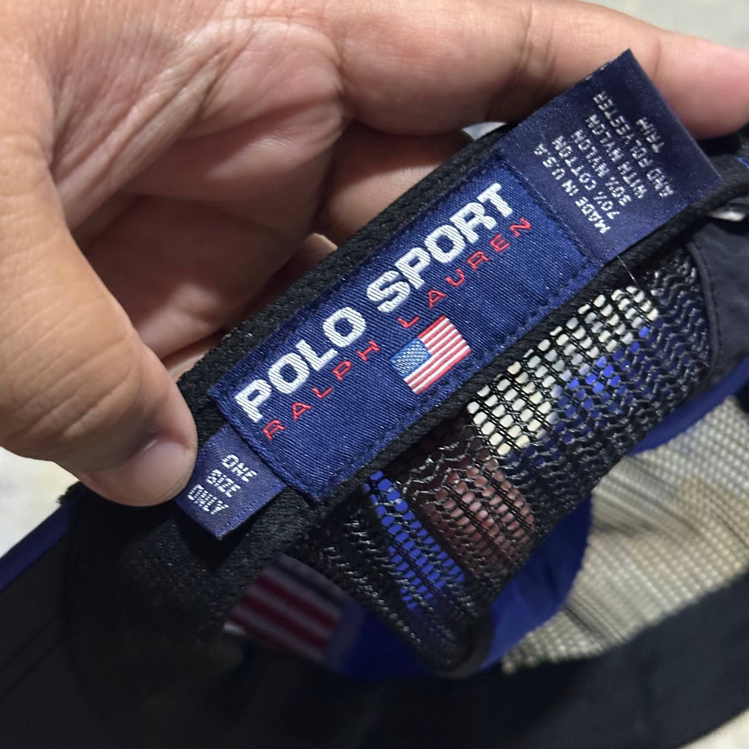 Polo Ralph Lauren OG Vintage Polo Ralph Lauren Polo Sport USA Flag Cap Hat Size ONE SIZE - 8 Thumbnail