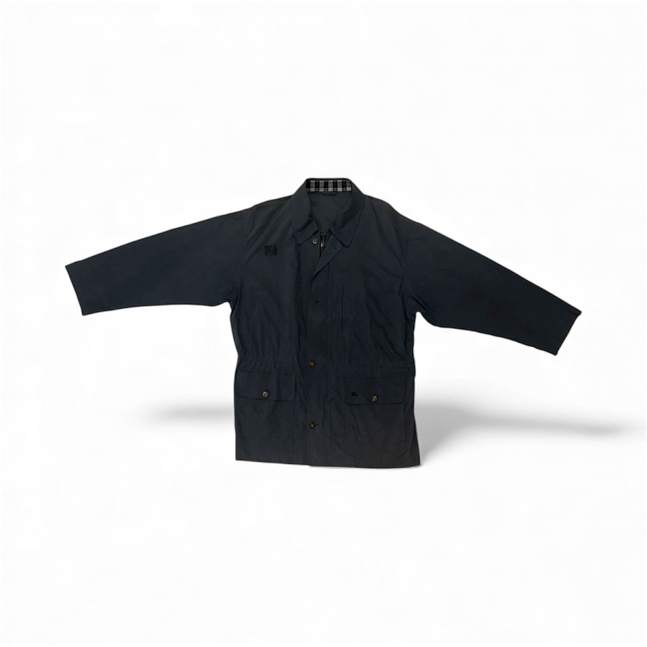 Burberry Burberry's Waxed Cotton Field Jacket Utility Vintage Style Size US M / EU 48-50 / 2 - 1 Thumbnail