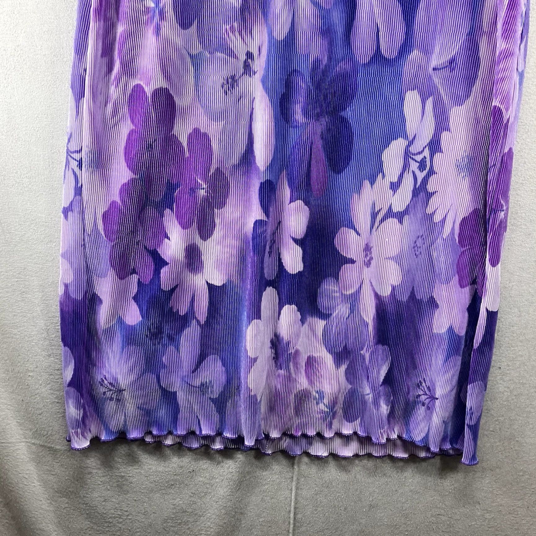 Vintage VINTAGE Miles Maxi Dress Shirt Dress 10 Purple Floral Bohemian 90s Grunge Fairy Placeholder Size L / US 10 / IT 46 - 4 Thumbnail