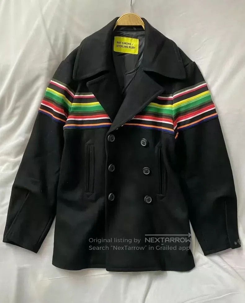 Raf Simons Raf Simons A rainbow wool tweed short coat Size US M / EU 48-50 / 2 - 2 Thumbnail