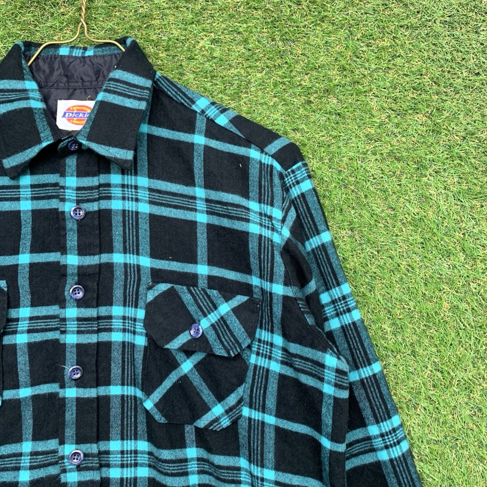 Dickies VINTAGE Dickies Flannel Shirt Mens M Green Plaid Button Up Workwear Casual y2k Size US M / EU 48-50 / 2 - 3 Thumbnail