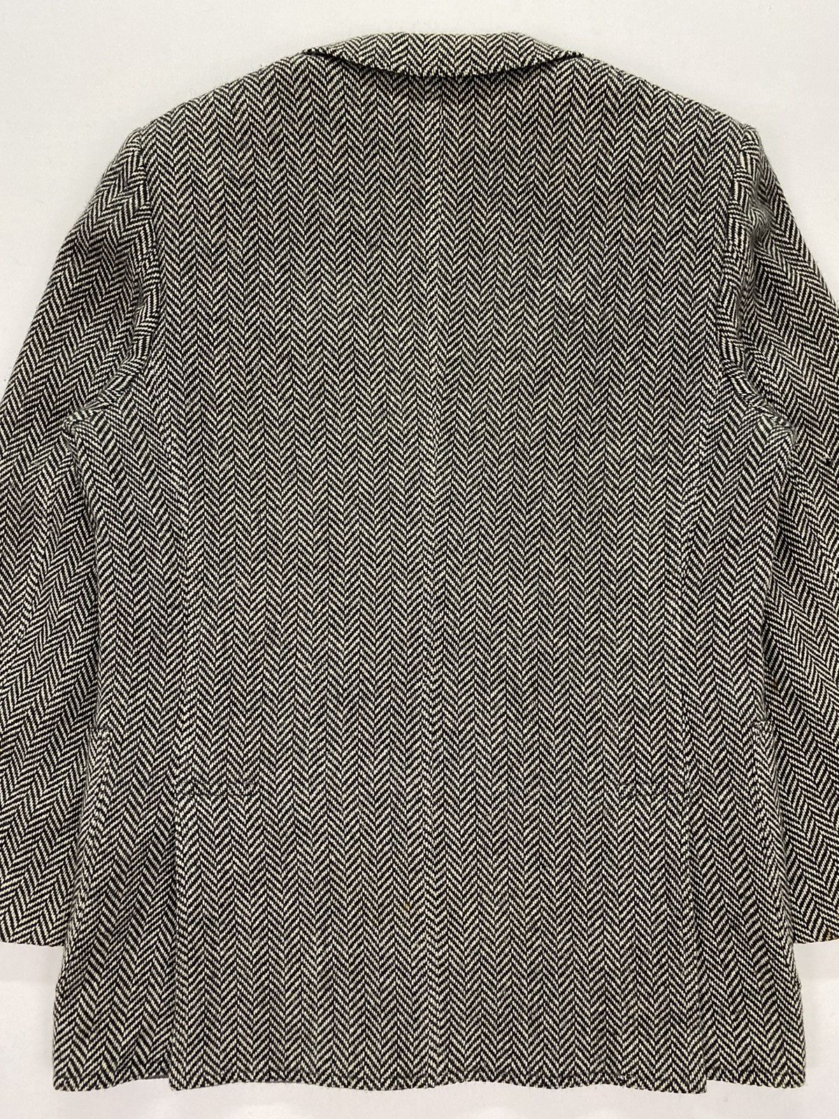 Designer × Lanvin × Vintage Lanvin Paris Dirty Herringbone Twill Wool Jacket Size US S / EU 44-46 / 1 - 4 Thumbnail