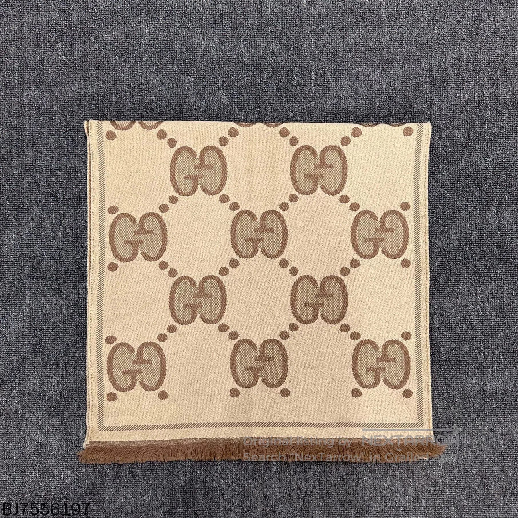 Gucci Gucci Monogram Wool Scarf. Size ONE SIZE - 3 Thumbnail