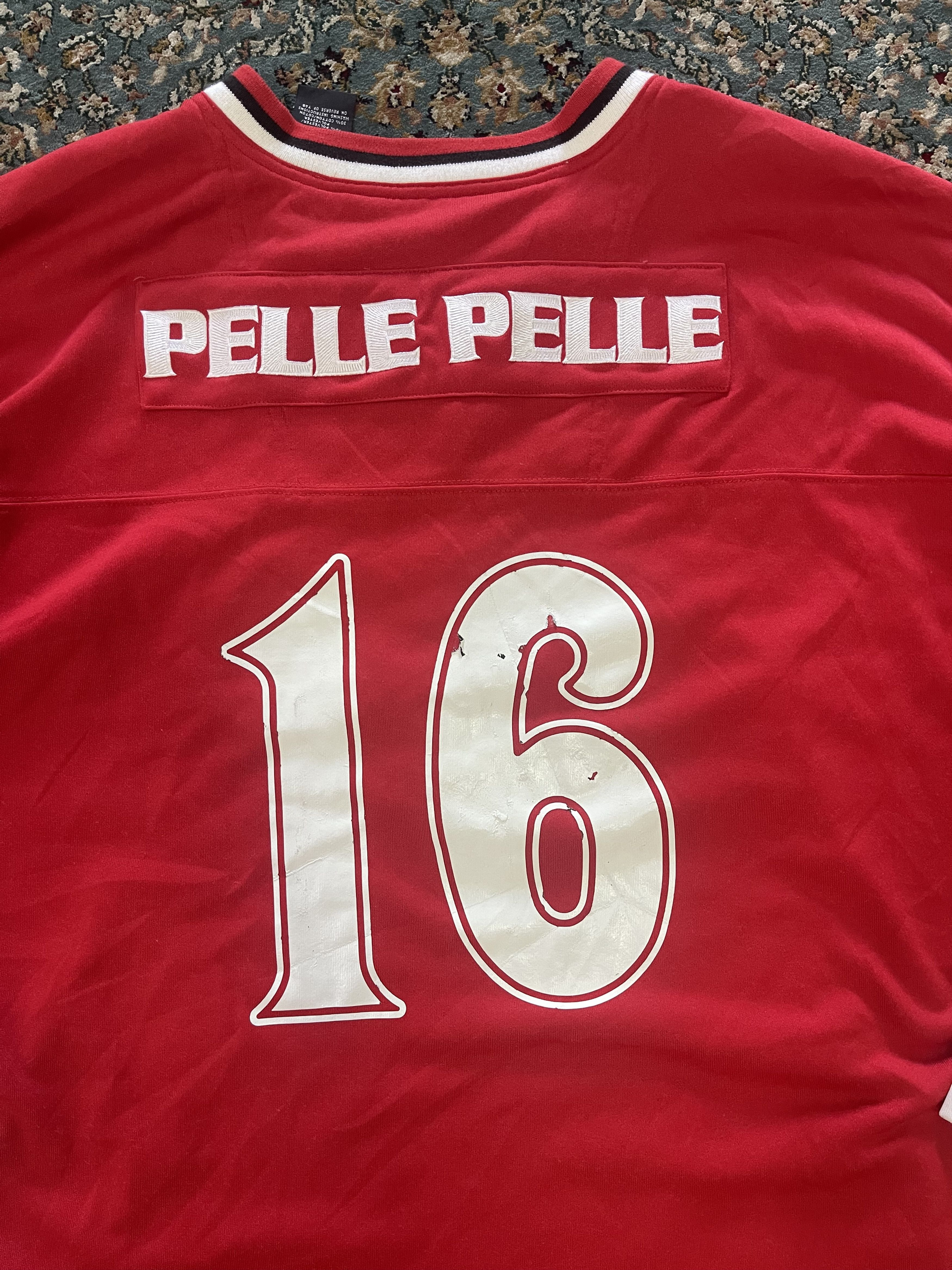 Pelle Pelle Pelle Pelle Hockey Jersey XXL Red Long Sleeve Hip Hop Y2K Size US XXL / EU 58 / 5 - 14 Thumbnail