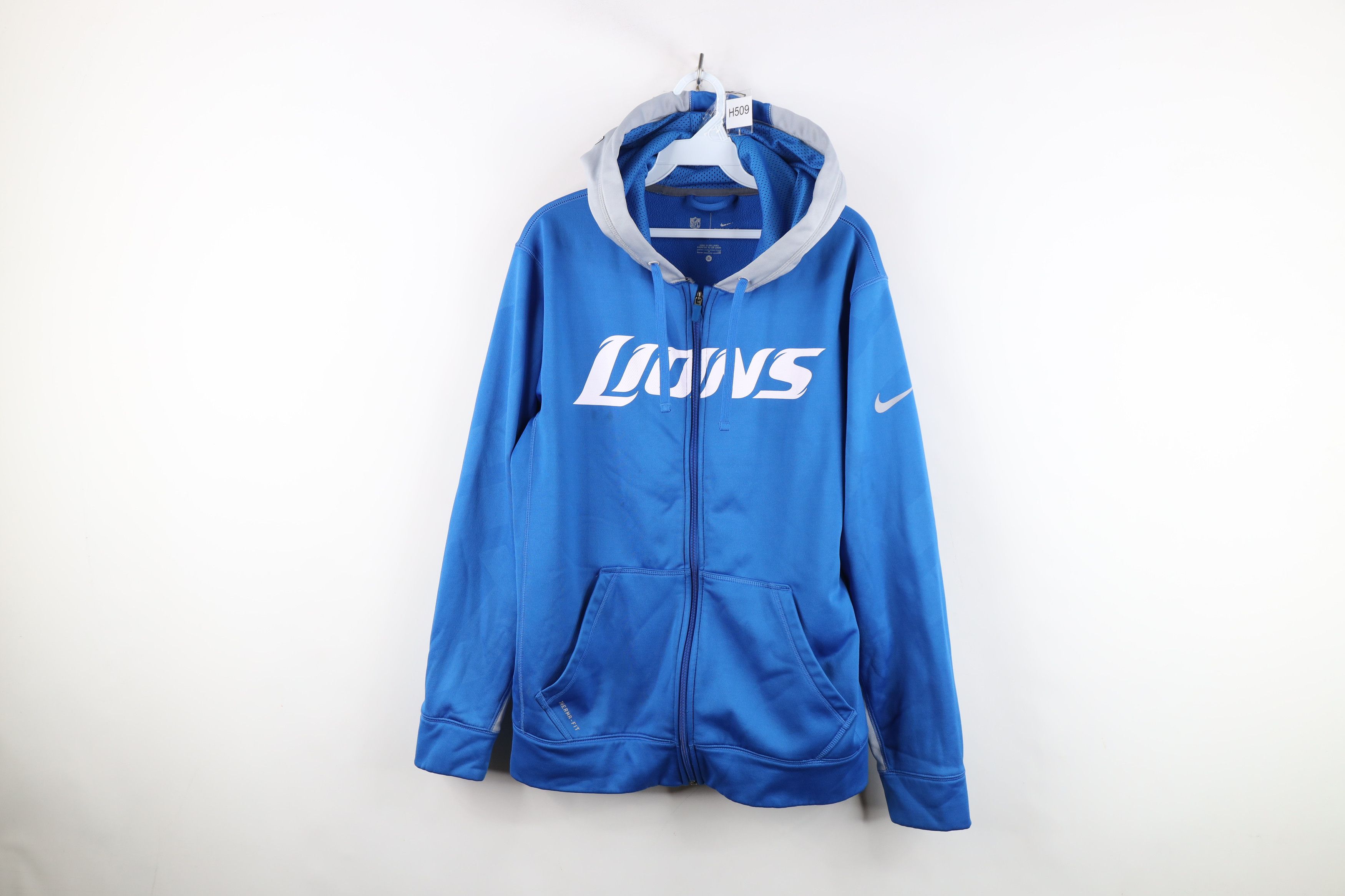 Nike Nike Therma Fit Lions Football Full Zip Hoodie Sweatshirt Size US S / EU 44-46 / 1 - 1 Thumbnail