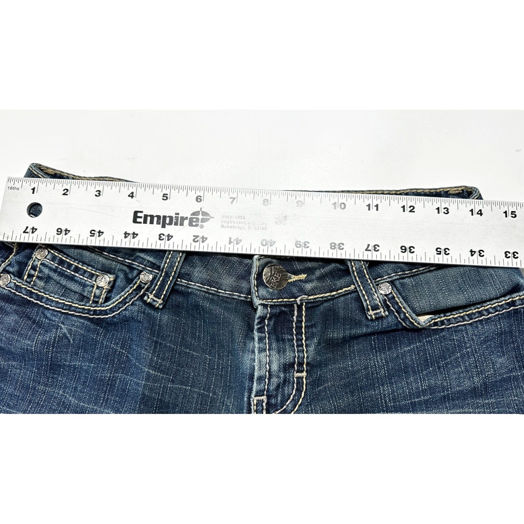 BKE VINTAGE BKE Jeans Women 27 Blue Denim Boots Bootcut Low Rise 29 in Inseam 5-Pocket Y2K"} Size 27" / US 4 / IT 40 - 4 Thumbnail