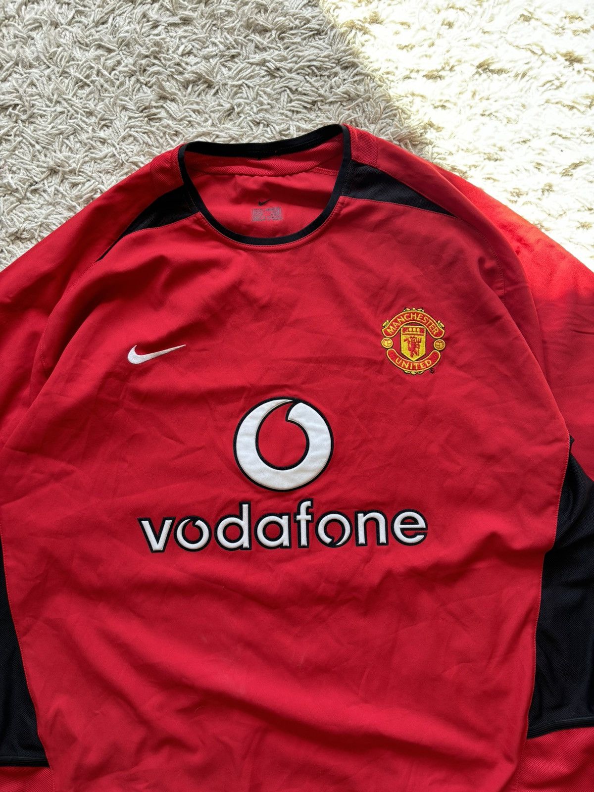 Nike Vintage Soccer Jersey Nike X Manchester United Hanssen Size US XL / EU 56 / 4 - 3 Thumbnail