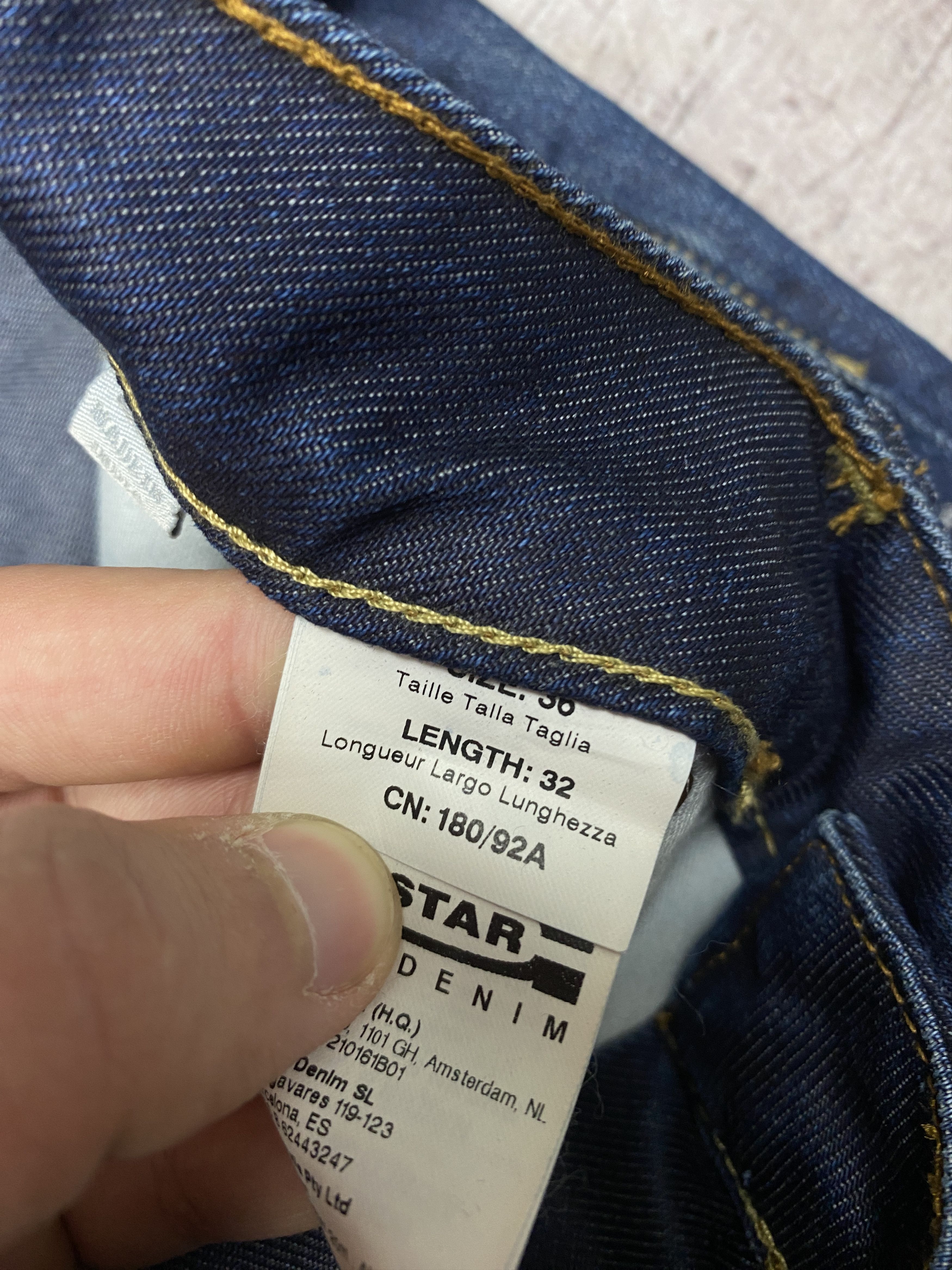 G-Star G Star Raw Mens Denim Pants Jeans Size US 36 / EU 52 - 5 Thumbnail