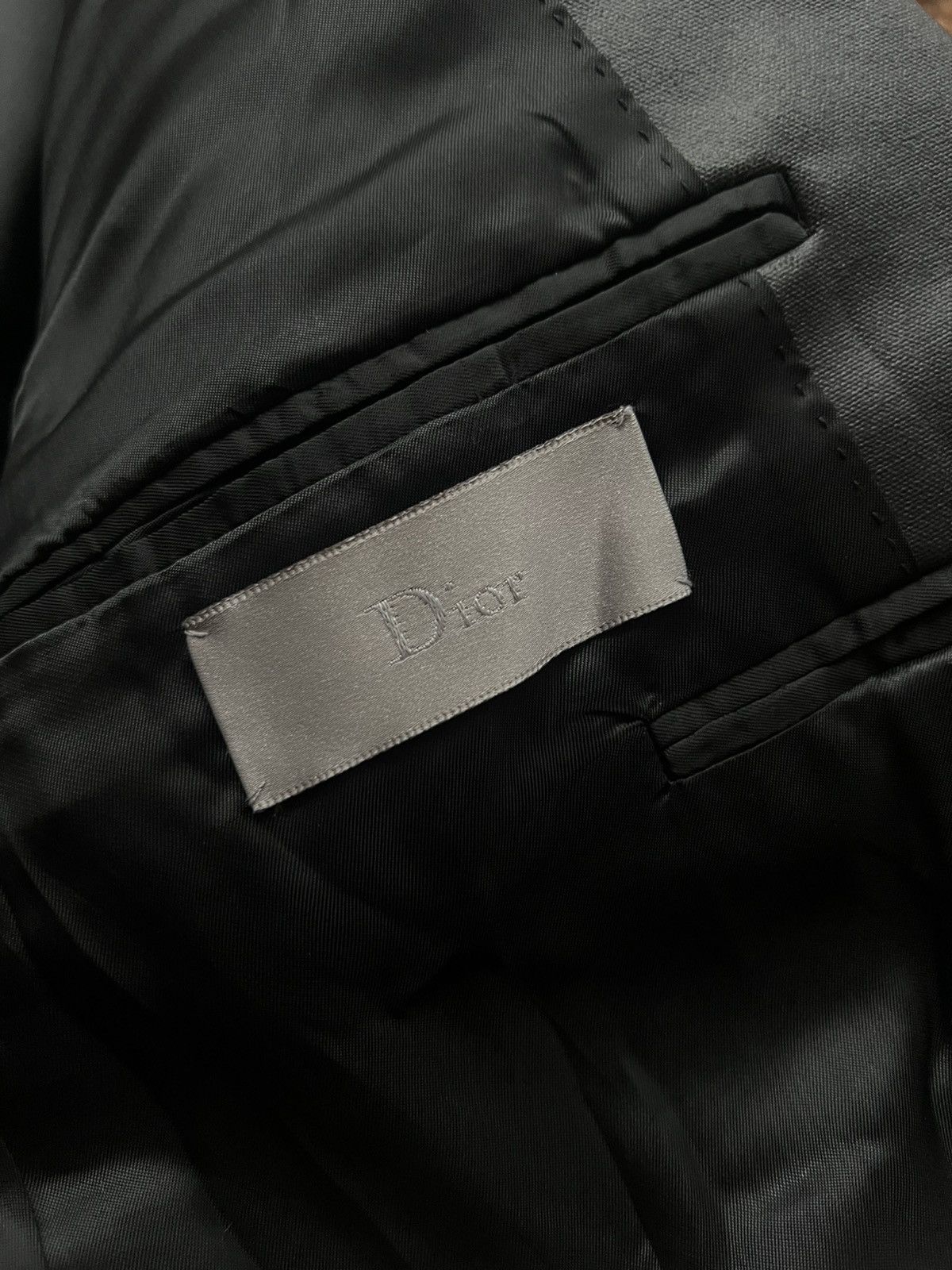 Dior Dior Homme SS04 Strip Waxed Blazer Size 48S - 3 Thumbnail