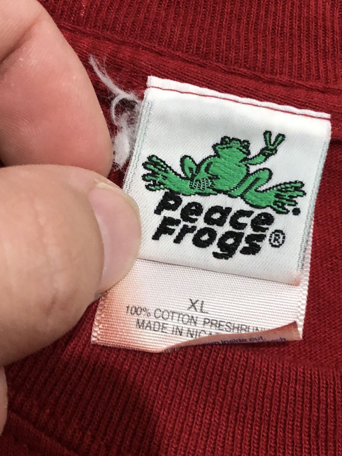Vintage Vtg 90s Y2K Peace Frogs Fire Rescue Firefighter Tee Size US XL / EU 56 / 4 - 7 Thumbnail
