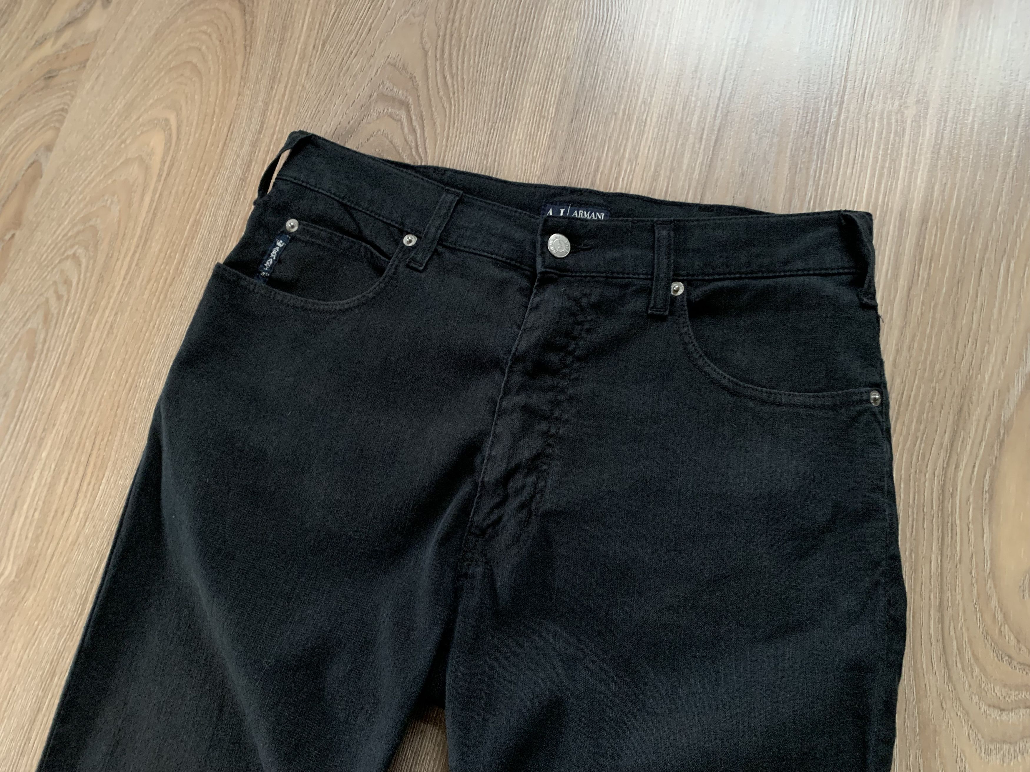 Giorgio Armani × Vintage Vintage Armani Linen Black Casual Pants Size US 32 / EU 48 - 4 Thumbnail