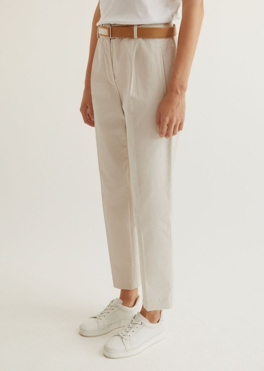 Loro Piana o1srvl11e0424 Trouser in White Size 36" / US 14 / IT 50 - 2 Thumbnail