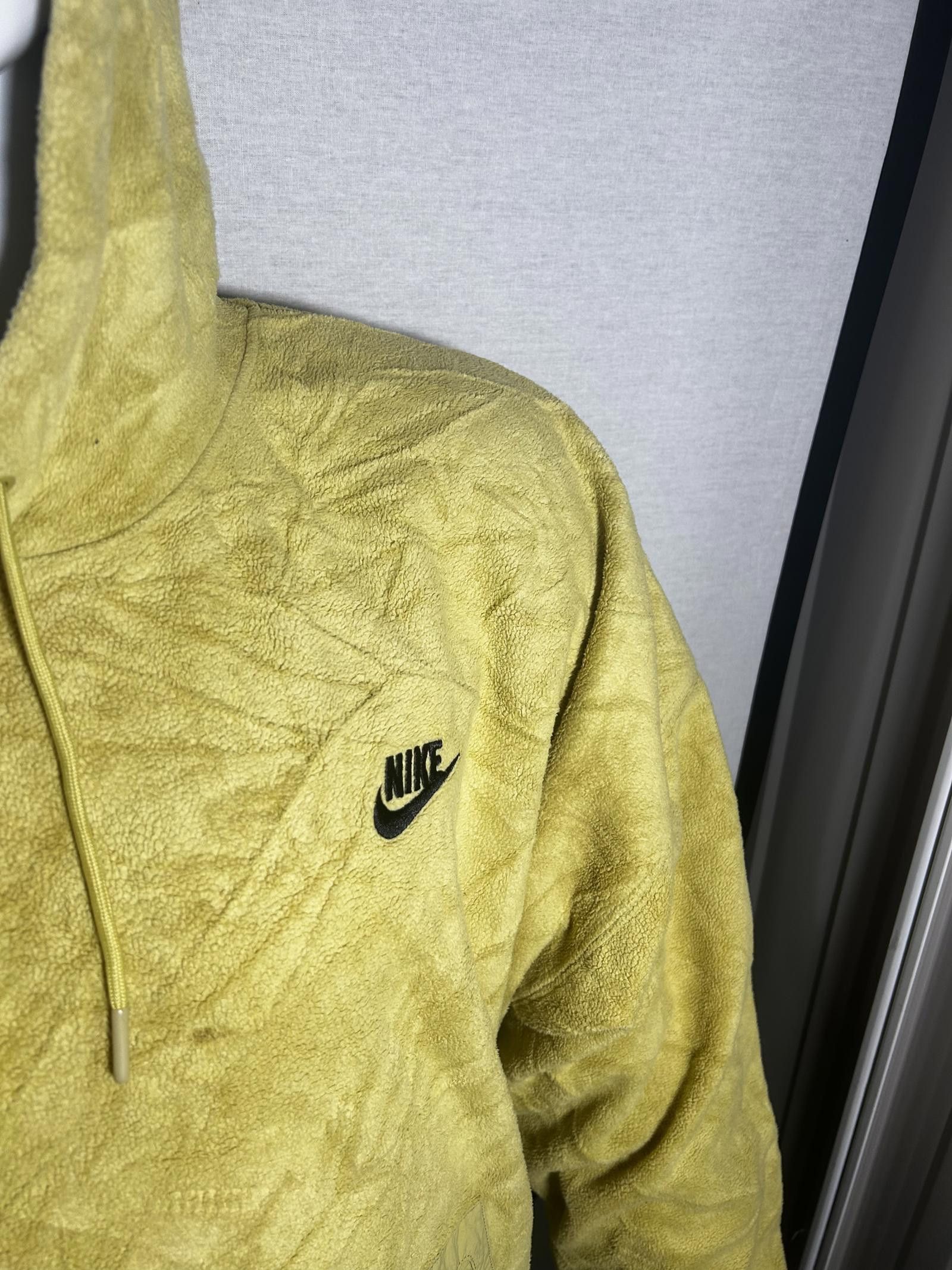 Nike Nike Hooded Sweatshirt - Stylish Light Yellow Pullover Size US XL / EU 56 / 4 - 3 Thumbnail