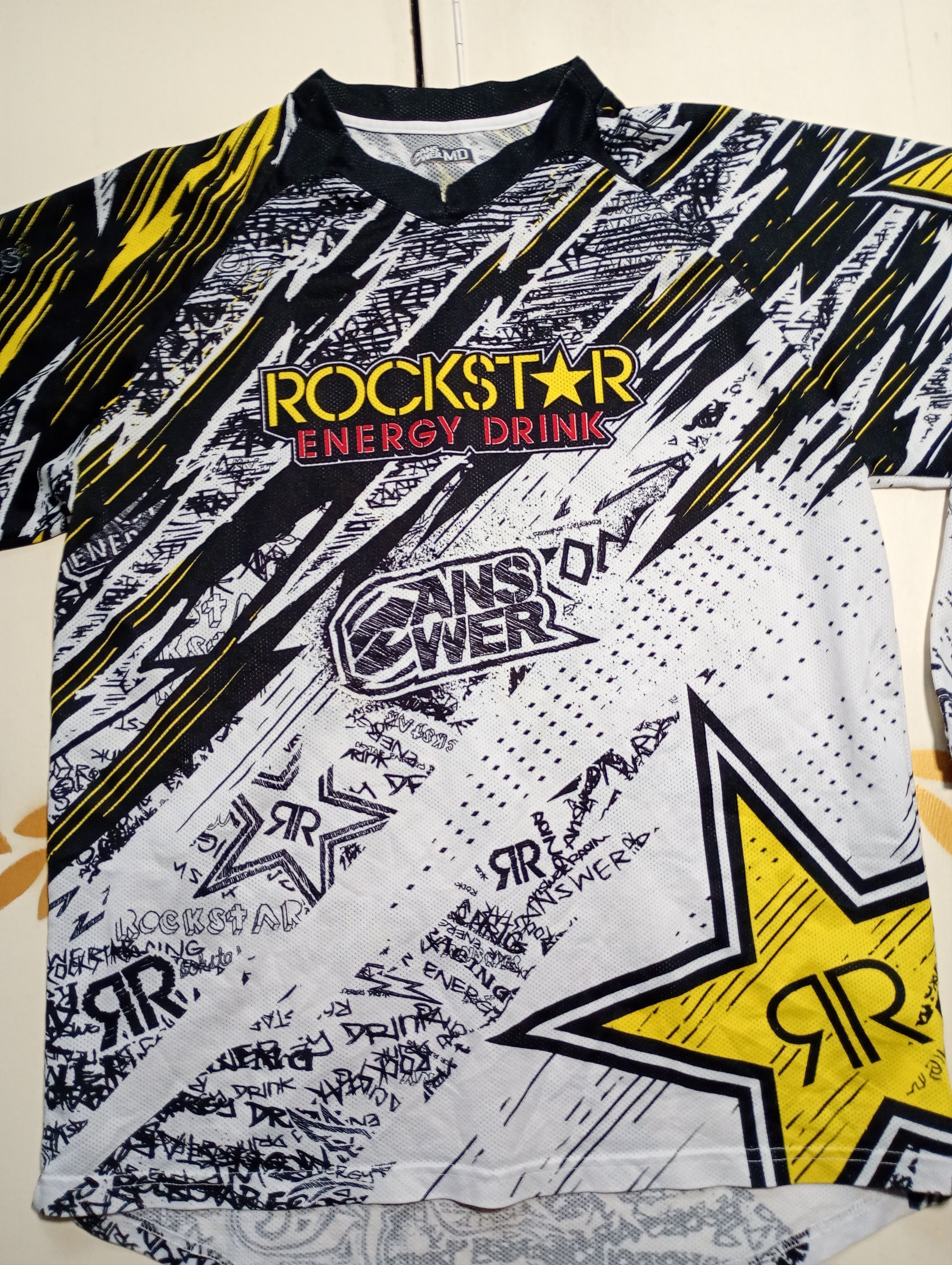 Vintage Answer Racing x Rockstar Motocross Jersey Y2k Size US M / EU 48-50 / 2 - 6 Thumbnail